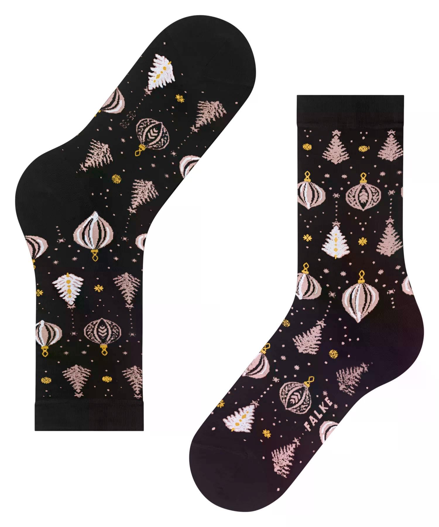 falke-holy-night-socken-black-39-42-tannenbaum image 5