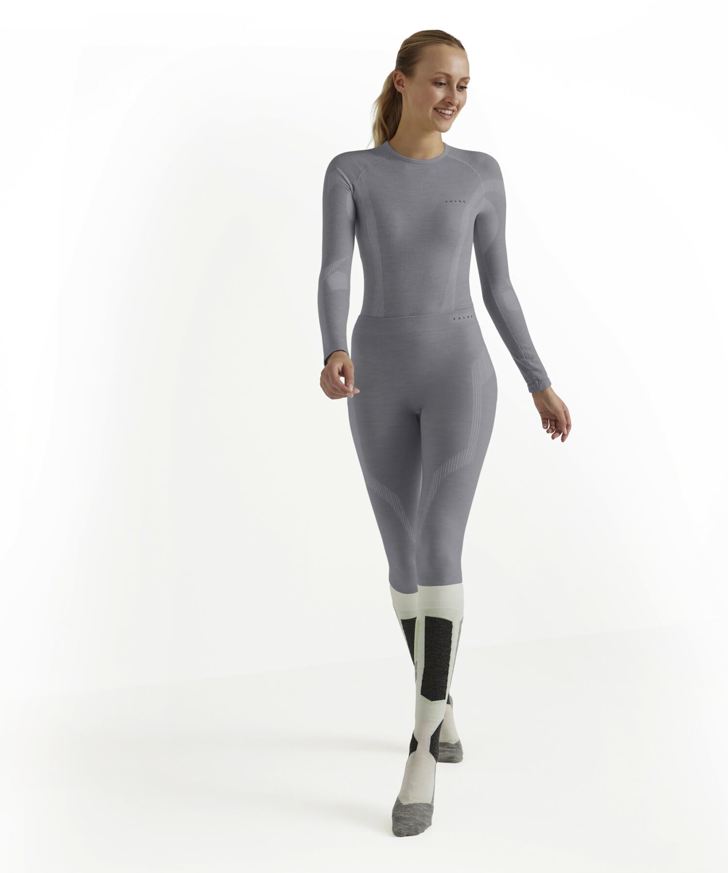 falke-wool-tech-long-funktionsunterhose-merino-grau image 3