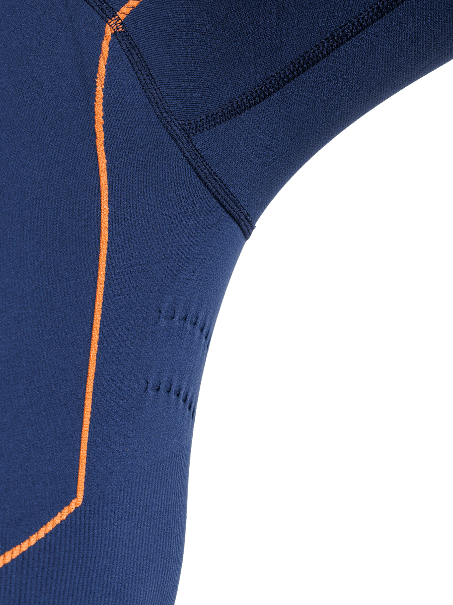 x-socks-energy-accumulator-light-shirt-ls-half-zip-marine-orange image 5