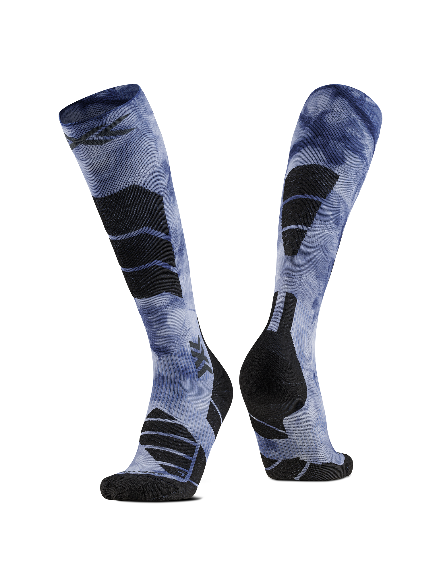 x-socks-ski-expert-wild-otc-skisocken-tiedye-x-black-marine image 1