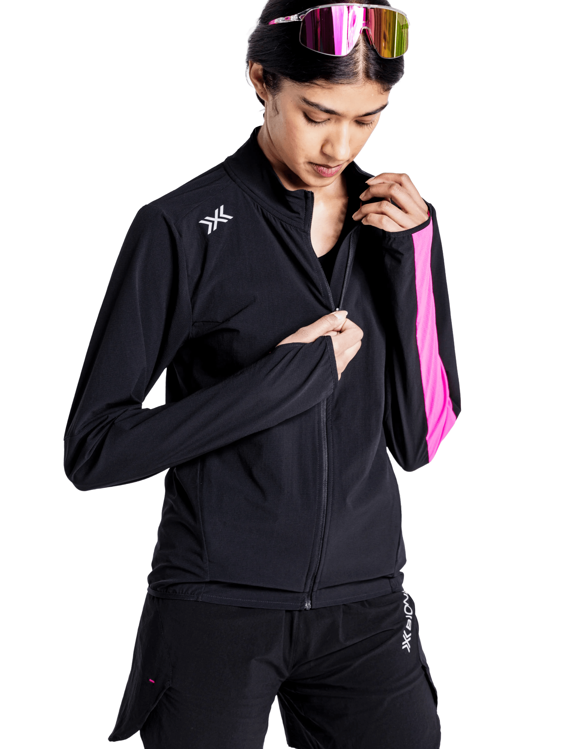 x-socks-corefusion-run-jacket-damen-laufjacke-schwarz-pink-m image 4