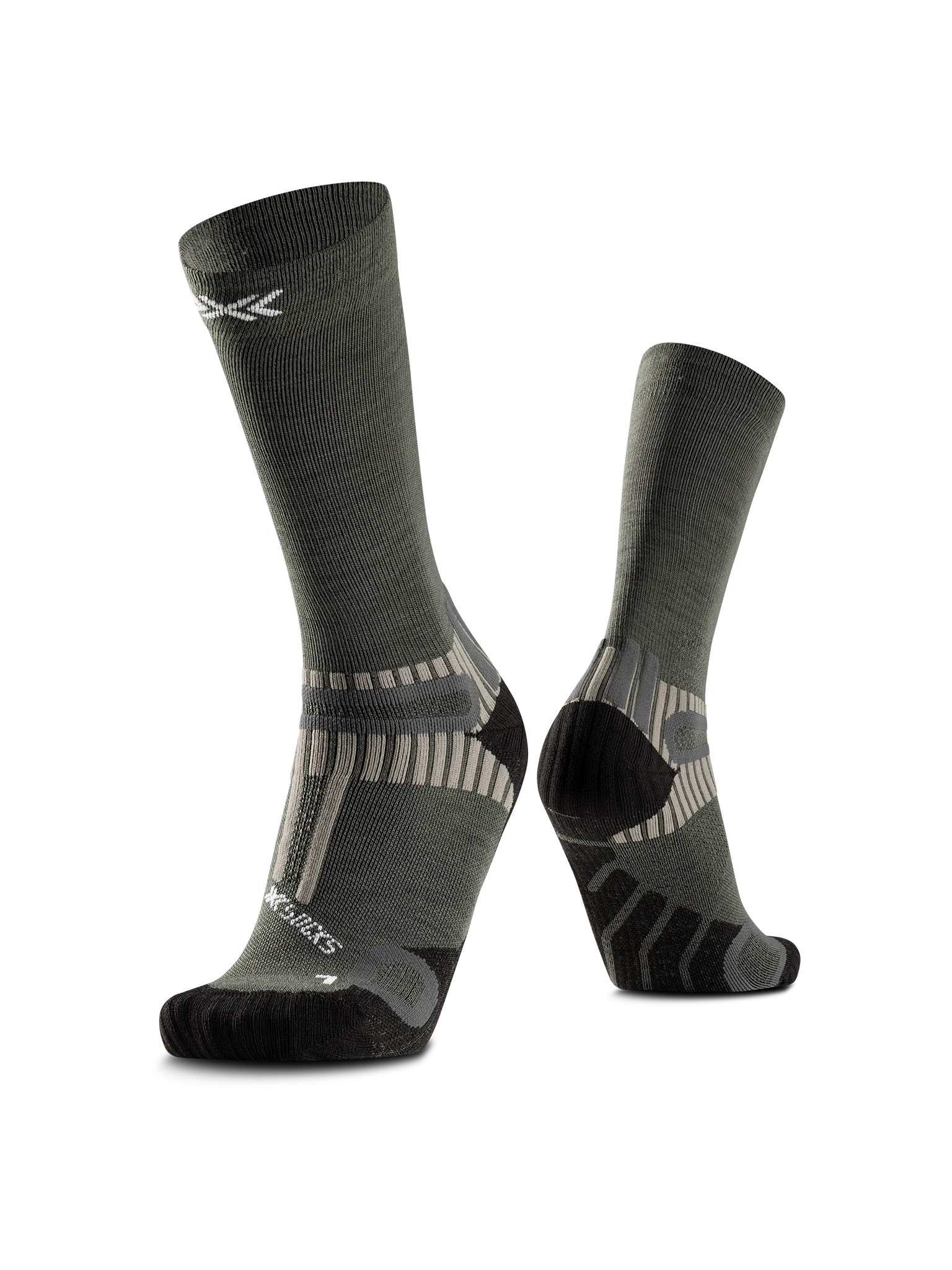 x-socks-hike-perform-merino-crew-wandersocken-heather-grey image 5