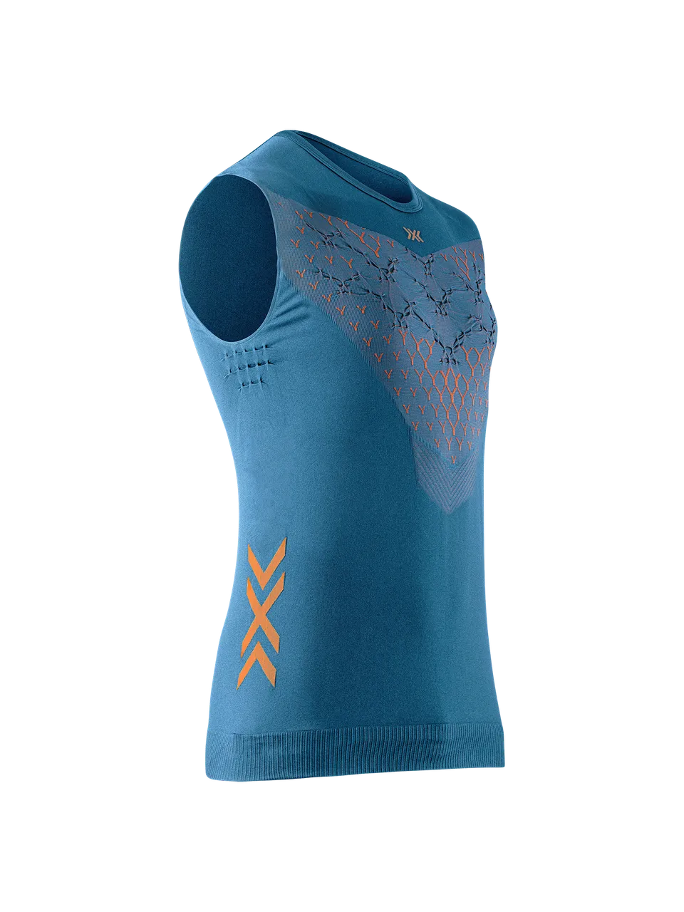x-bionic-twyce-run-singlet-herren-mineral-blue-orange image 1