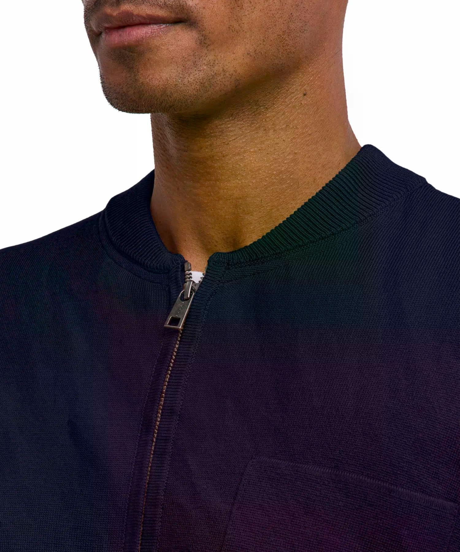 falke-cotton-touch-milano-zip-strickjacke-herren-blau-m image 5