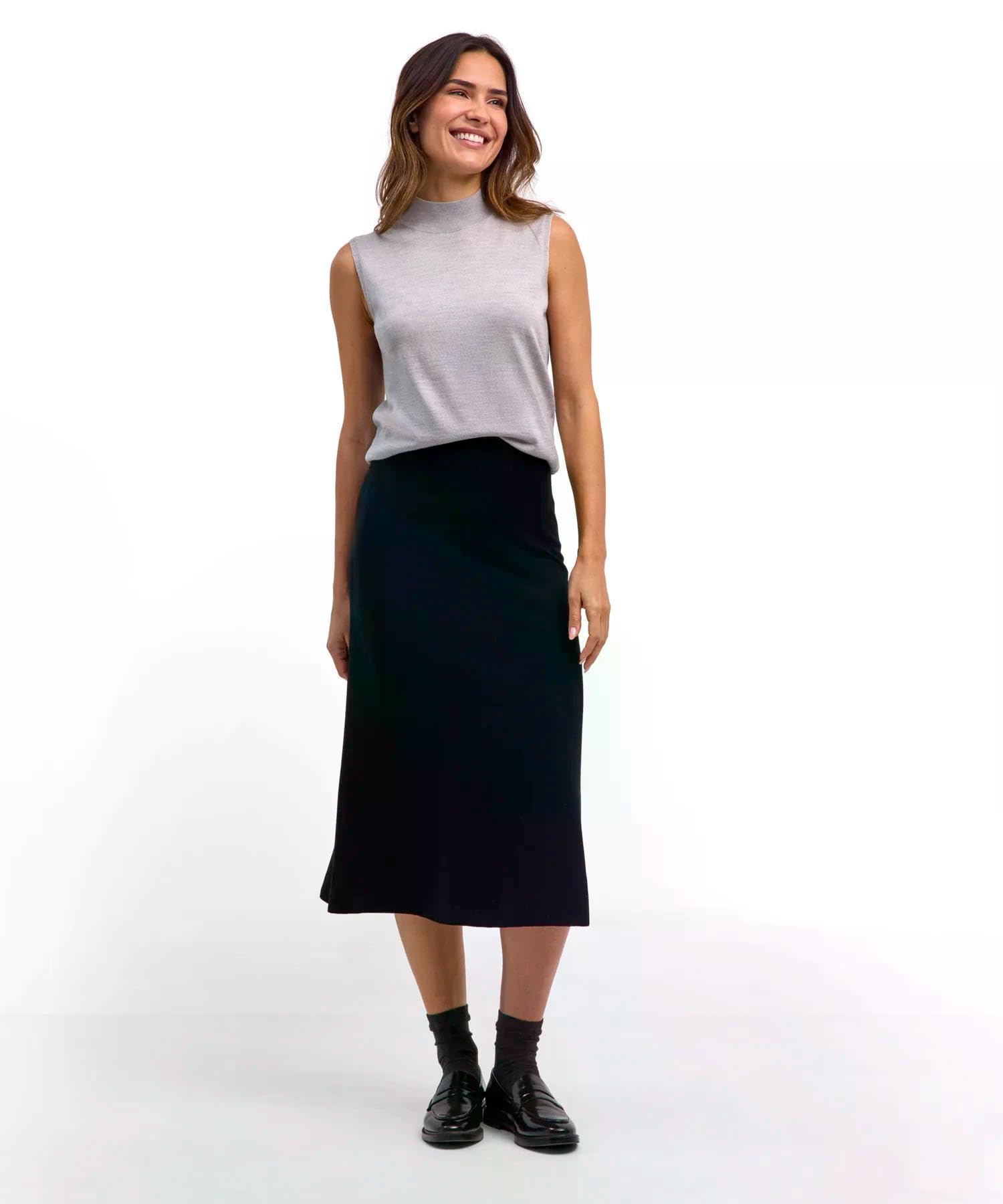 falke-favorites-merino-midi-rock-damenrock-a-linie image 3