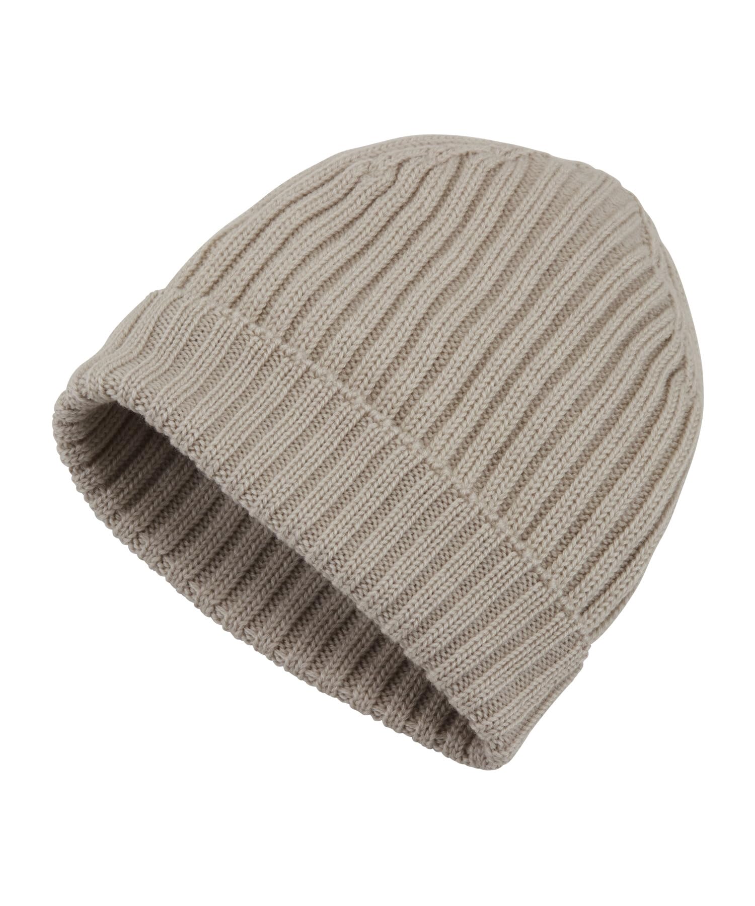 falke-keep-warm-m-tze-beige-melange-merinowolle-unisex image 5