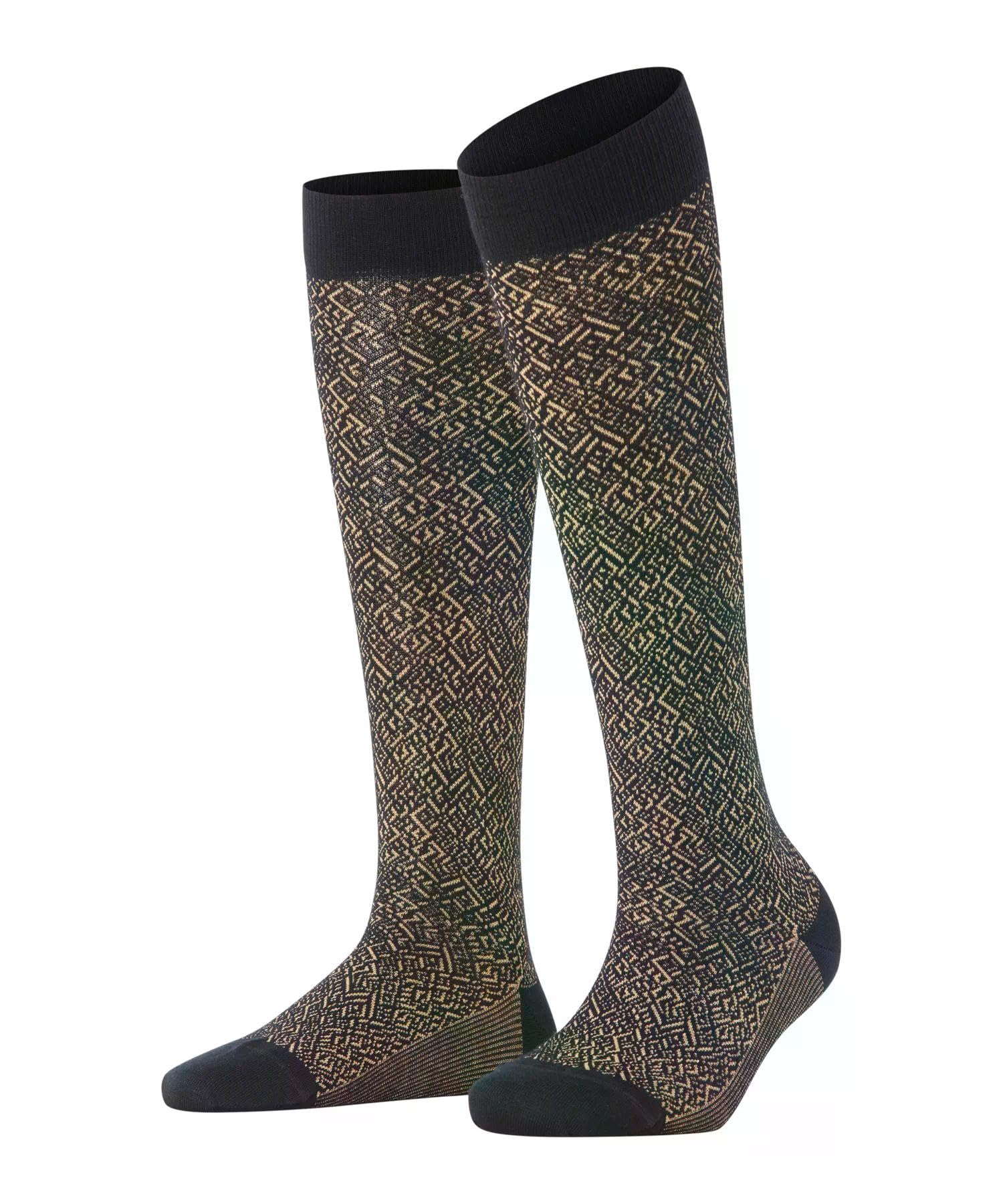 falke-snow-glitter-kniestr-mpfe-black-35-38-merino image 1