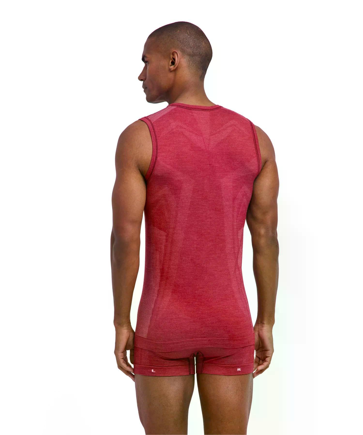 falke-wool-tech-light-singlet-herren-rot-ruby-8830-merino image 2