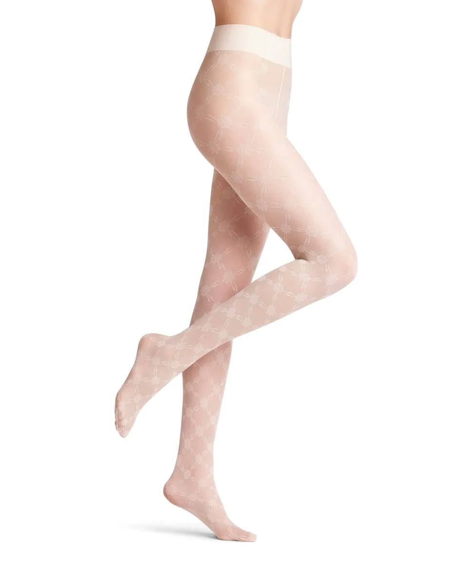 falke-naked-grace-strumpfhose-wei-20-den-gemustert image 1