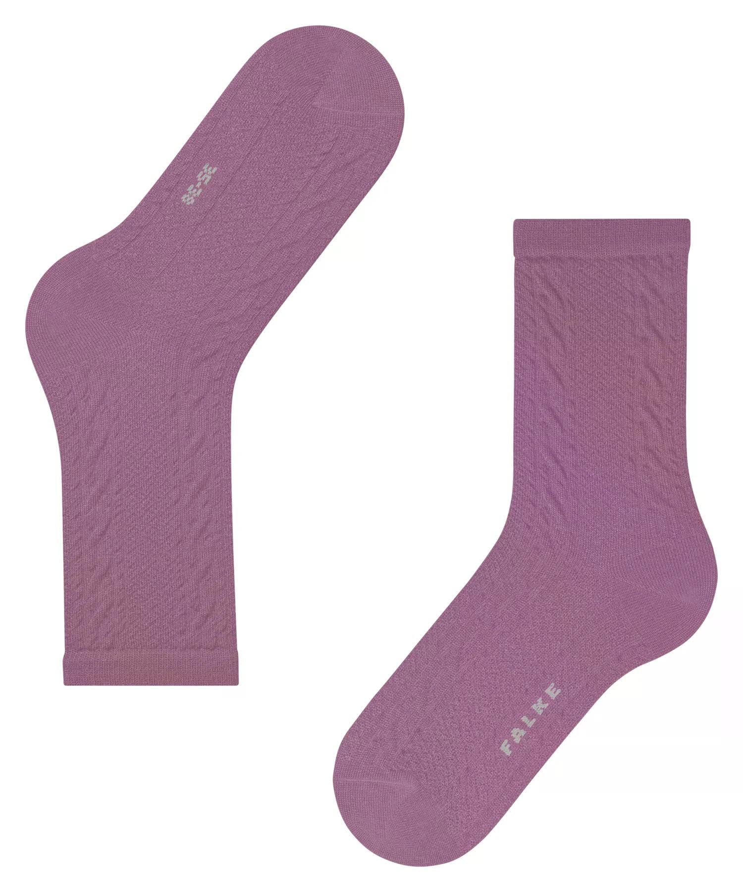 falke-declivity-socken-blush-35-38-merinowolle-zopf image 5