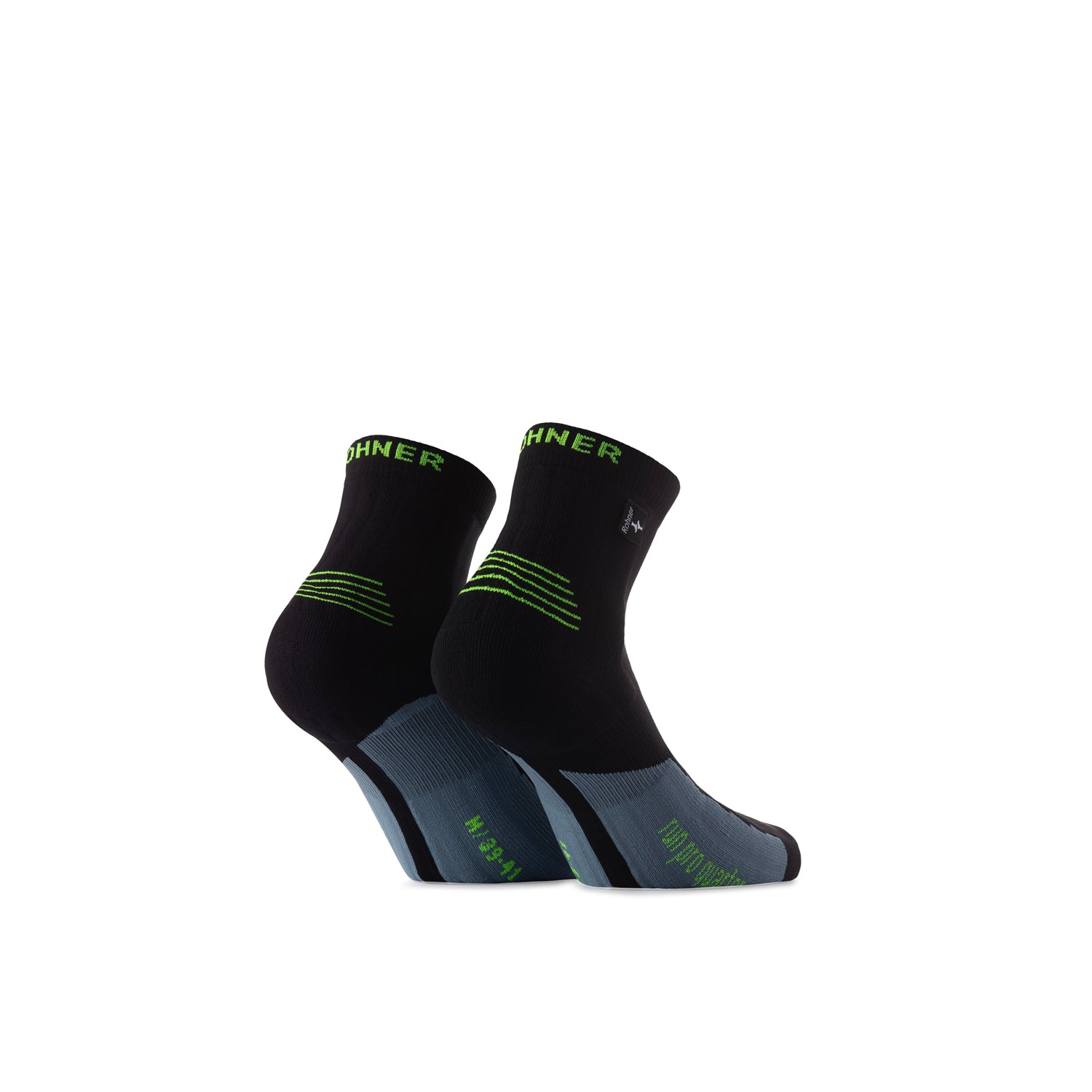 rohner-secondlife-run-pro-quarter-laufsocken-schwarz-39-41 image 2