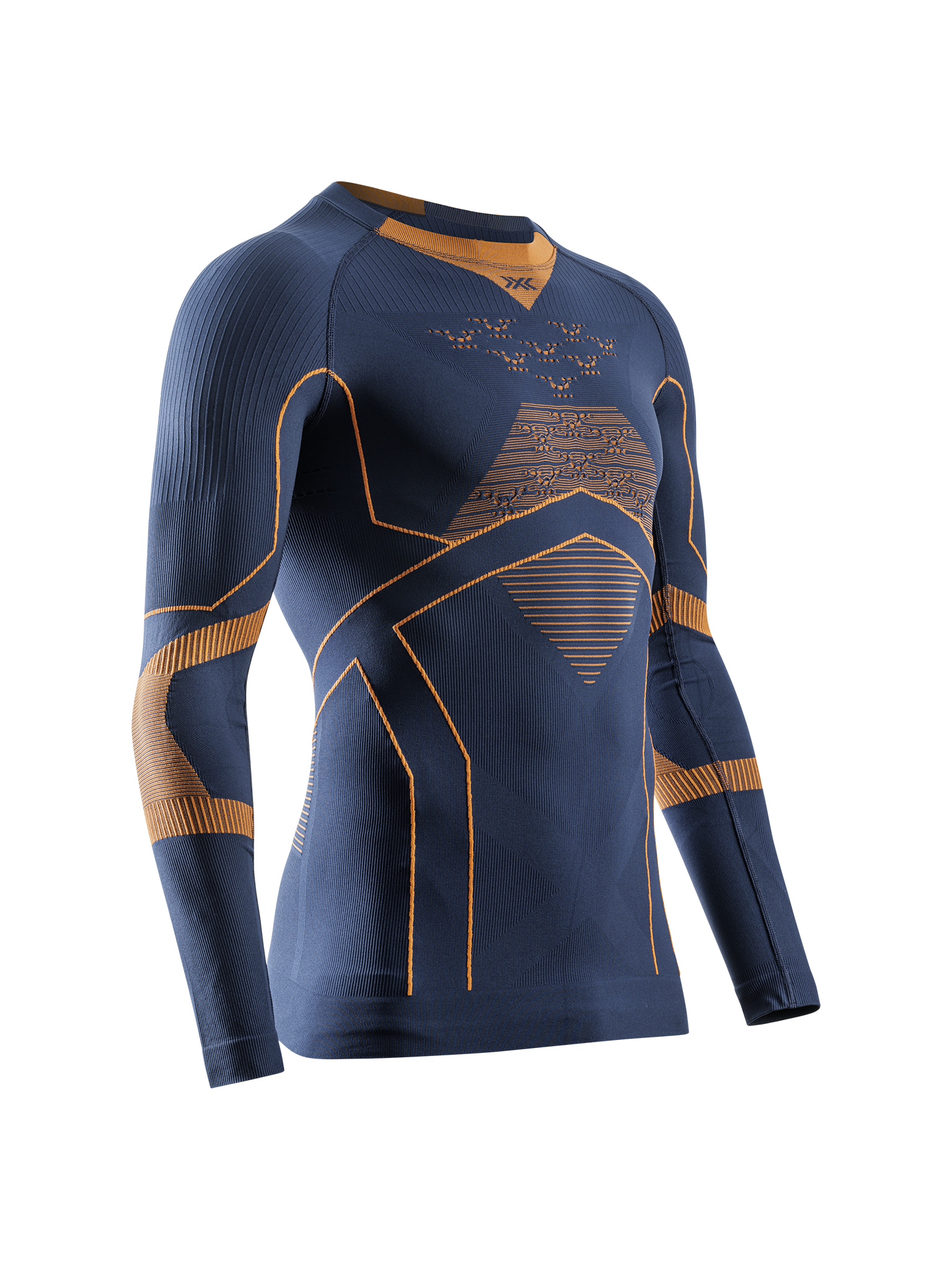 x-bionic-energy-accumulator-light-shirt-ls-herren-langarmshirt-marine-orange image 1
