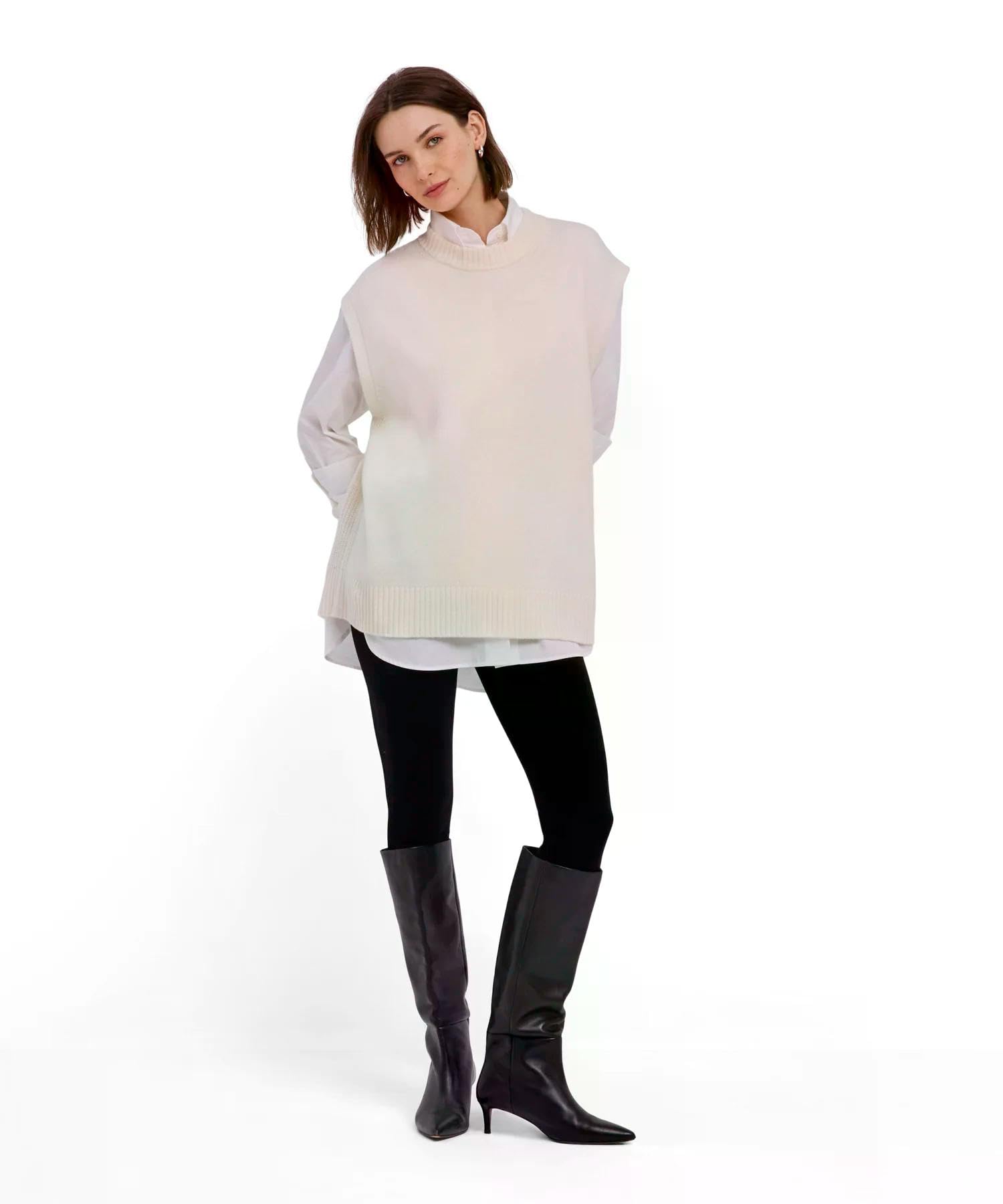 falke-cotton-touch-slipover-pullunder-damen-schwarz image 3