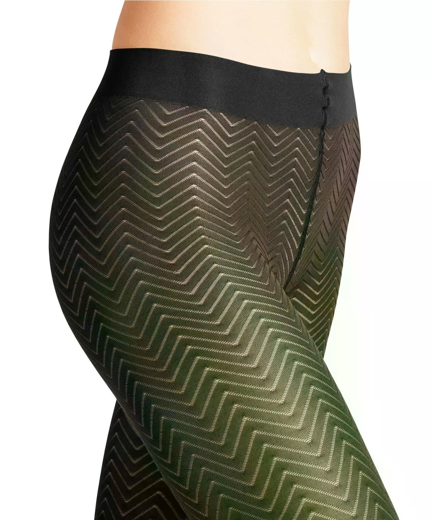 falke-chevron-50-den-strumpfhose-schwarz-gemustert-zickzack image 4