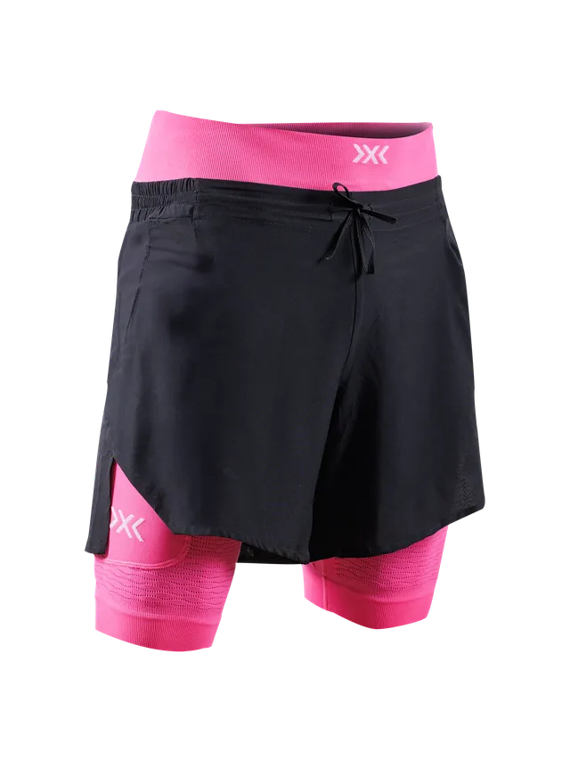 x-bionic-effektor-2in1-shorts-laufshorts-herren-x-black-neo-pink image 1
