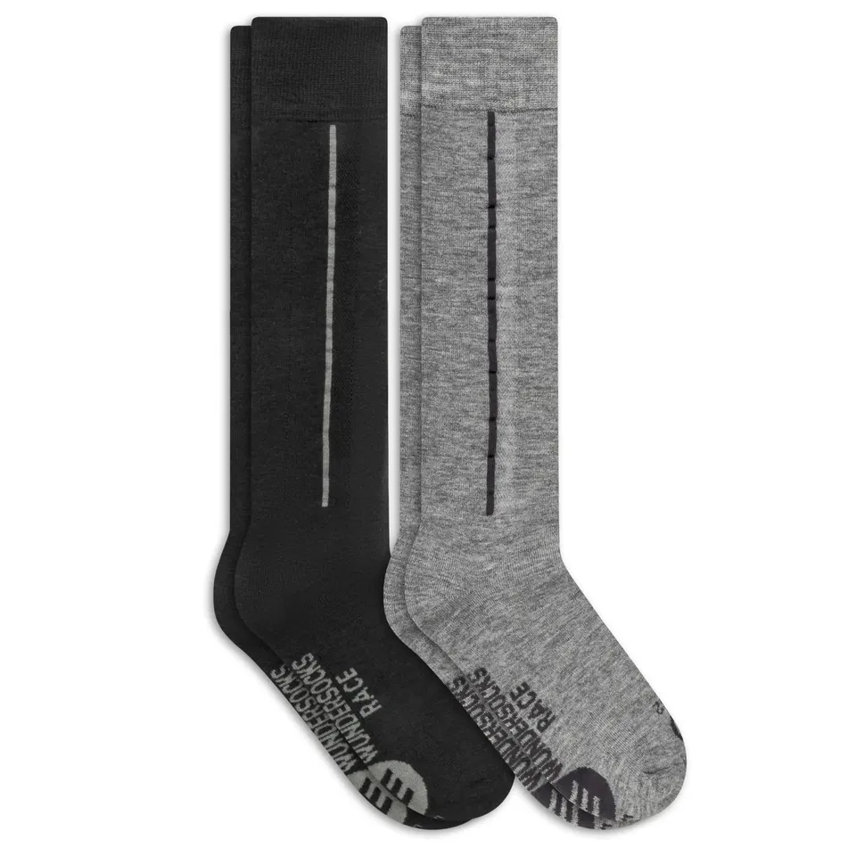 wundersocks-race-merino-skisocken-kniehoch-2er-pack image 1