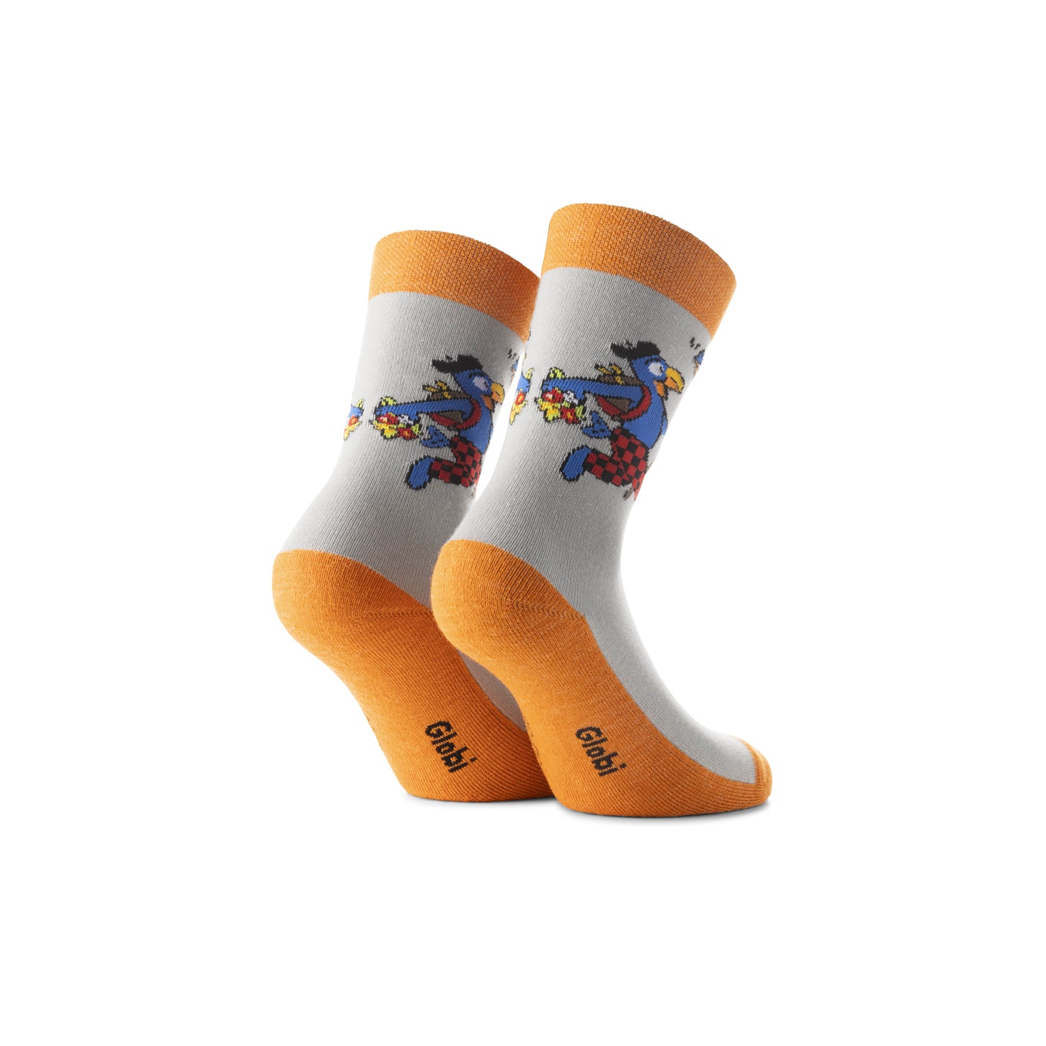 rohner-globi-trekking-kindersocken-orange-31-34-wolle image 2