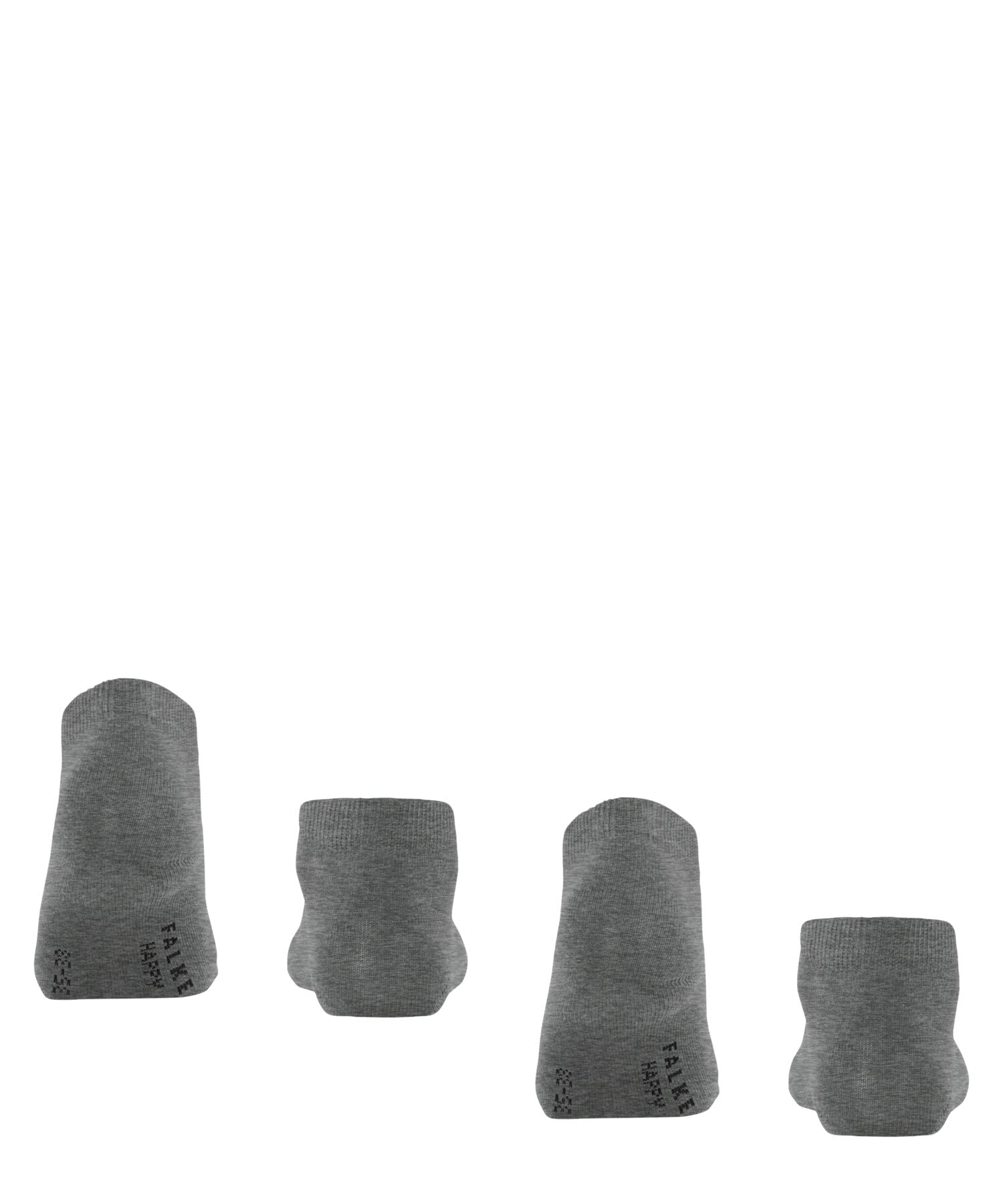 falke-happy-sneakersocken-damen-grau-2-paar-baumwolle image 2