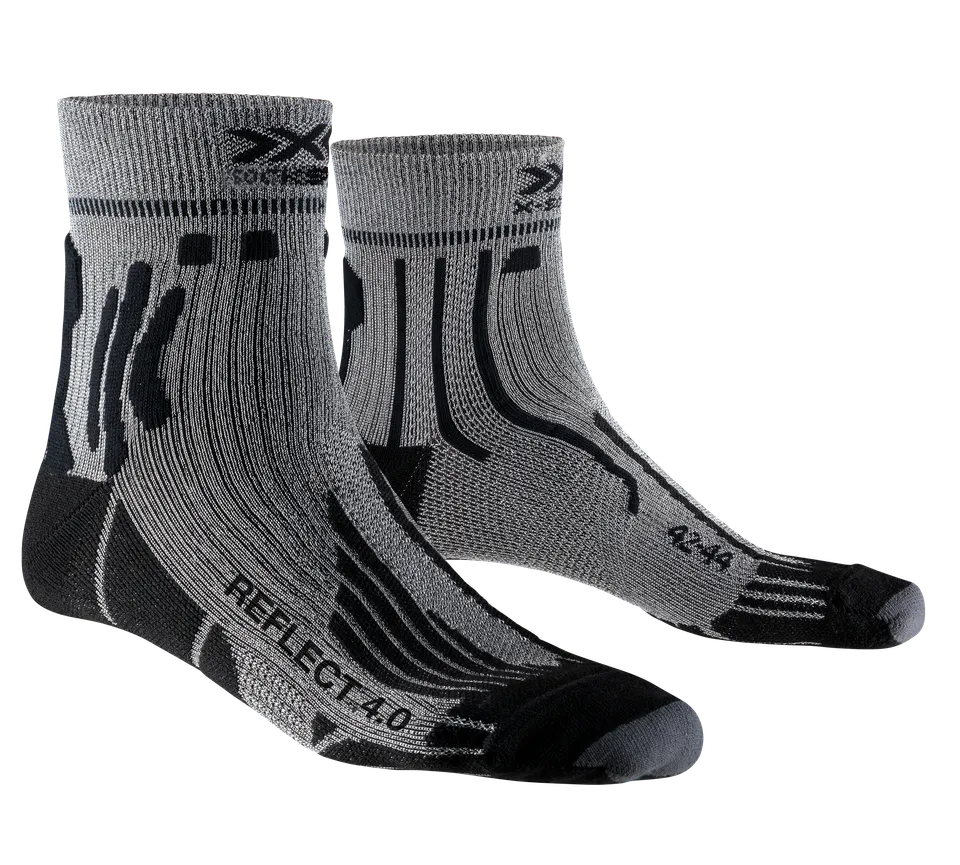 x-bionic-run-speed-reflect-4-0-laufsocken-damen-anthrazit image 1