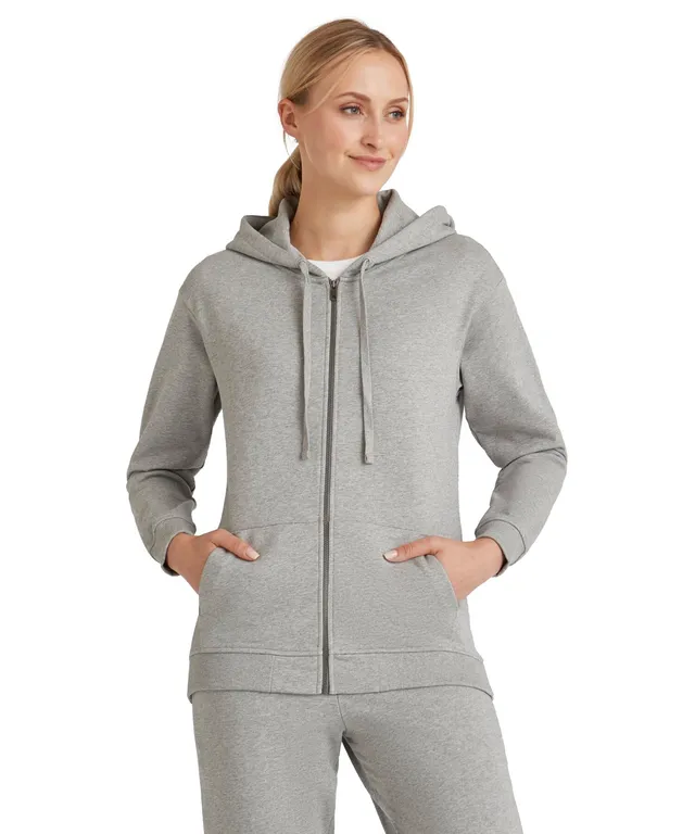 falke-cotton-touch-sweat-zip-jacke-xl-grau-bio-baumwolle image 1