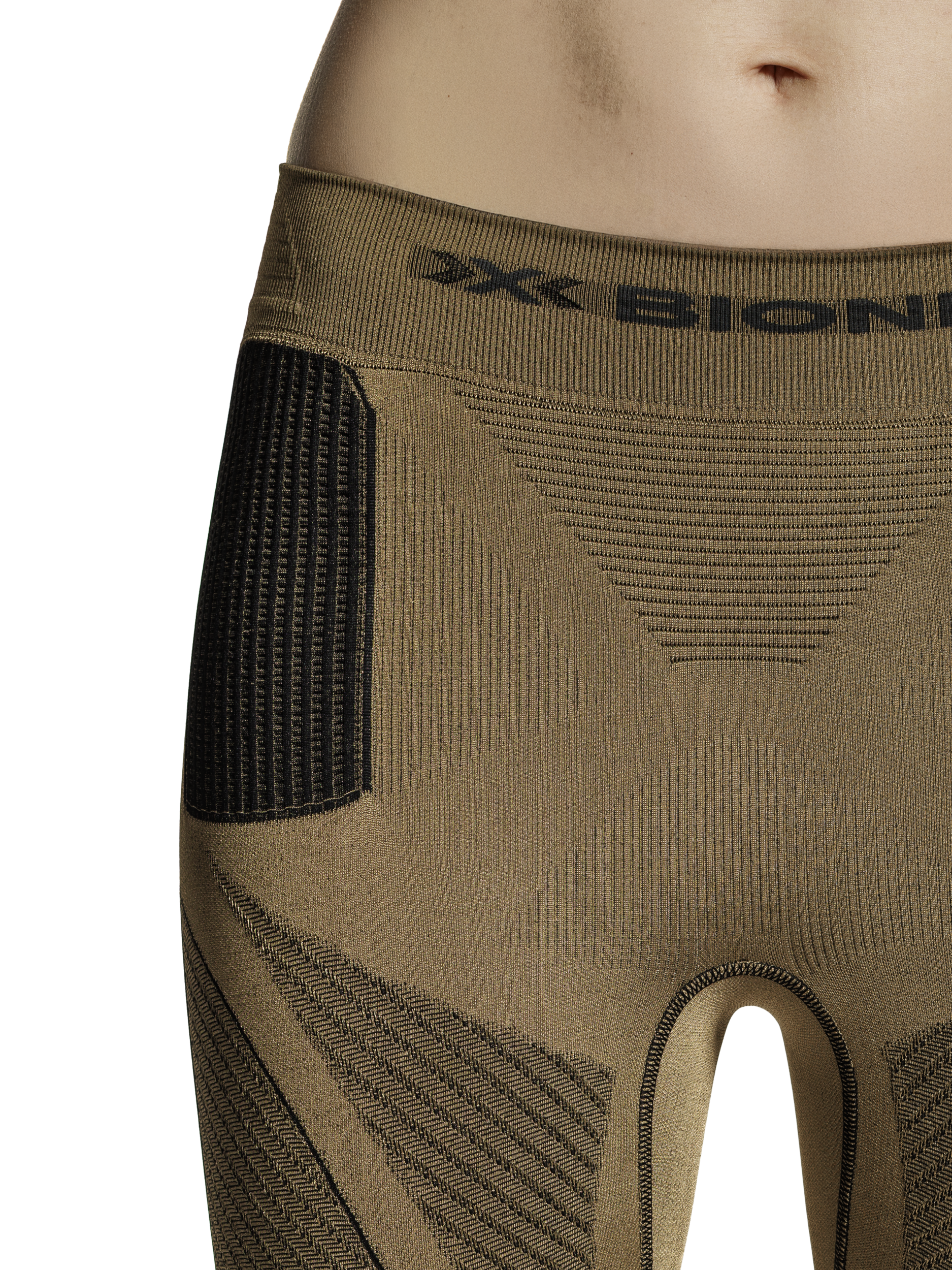 x-bionic-radiactor-4-0-pants-3-4-damen-gold-black-thermoregulierend image 3