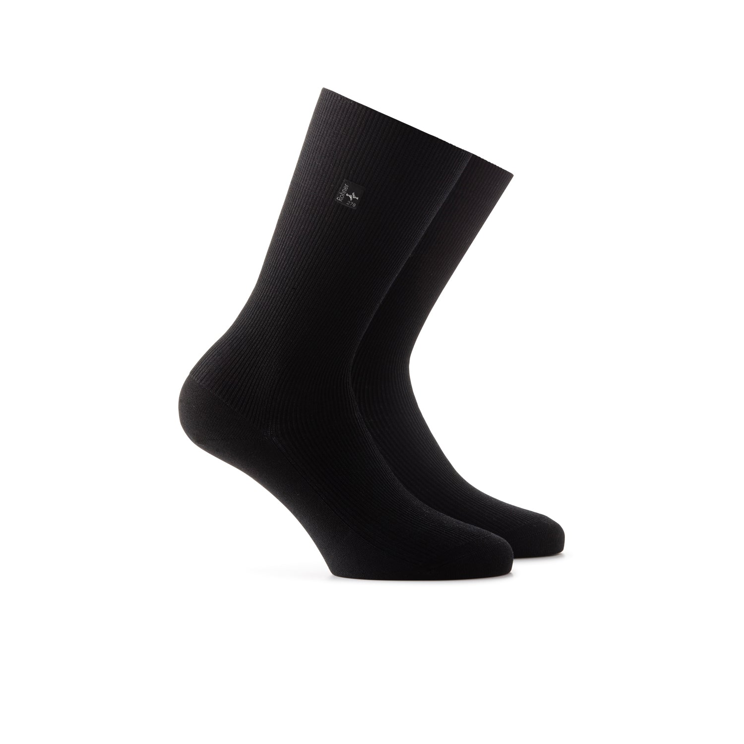 rohner-platin-socken-bambus-schwarz-alltagssocken image 1