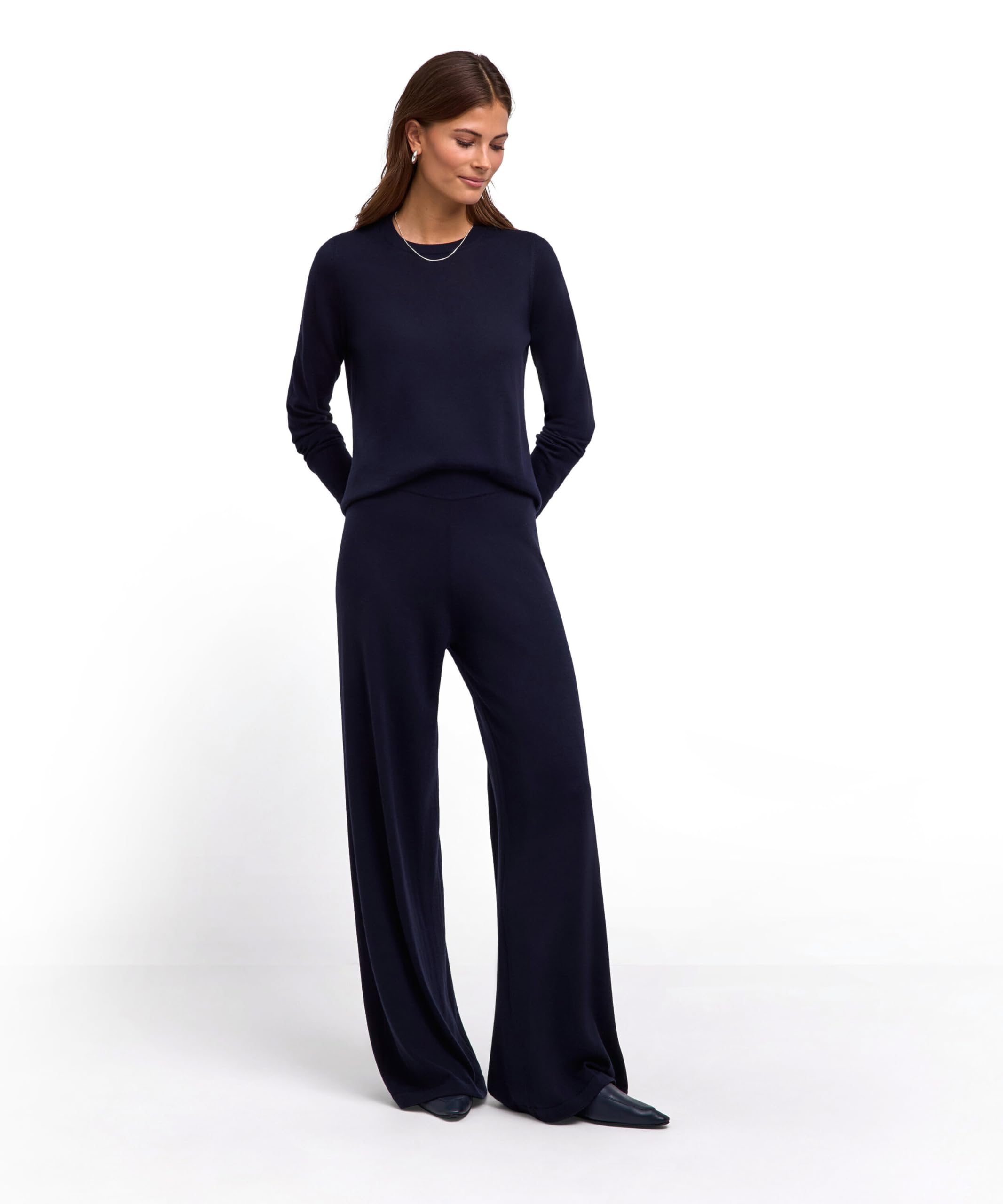 falke-favorites-crew-neck-pullover-damen-night-sky-merino image 2