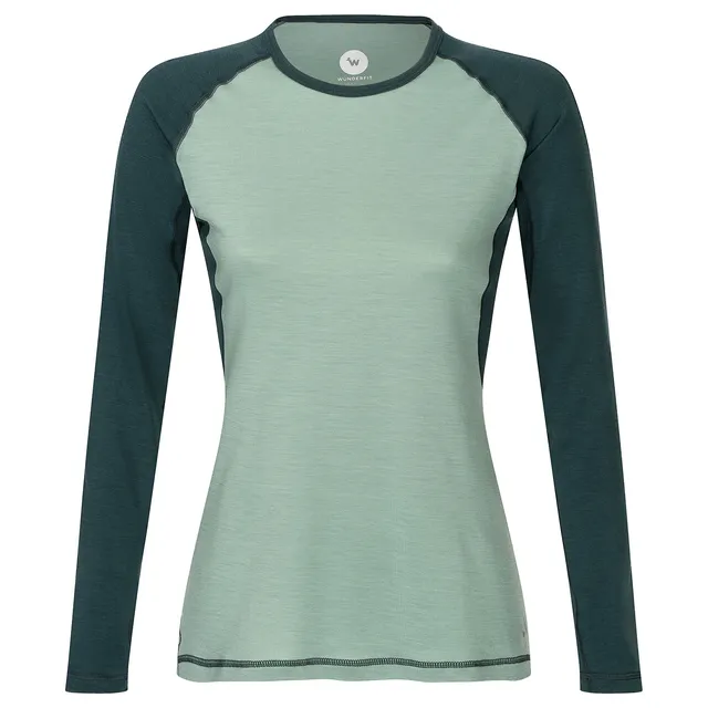 wundersocks-merino-clothing-diane-langarmshirt-damen-zweifarbig image 1