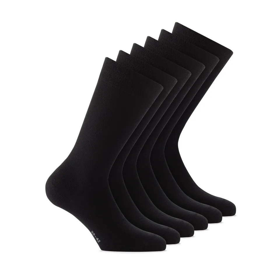 rohner-wool-cotton-wollsocken-15er-pack-warm-schwarz image 1