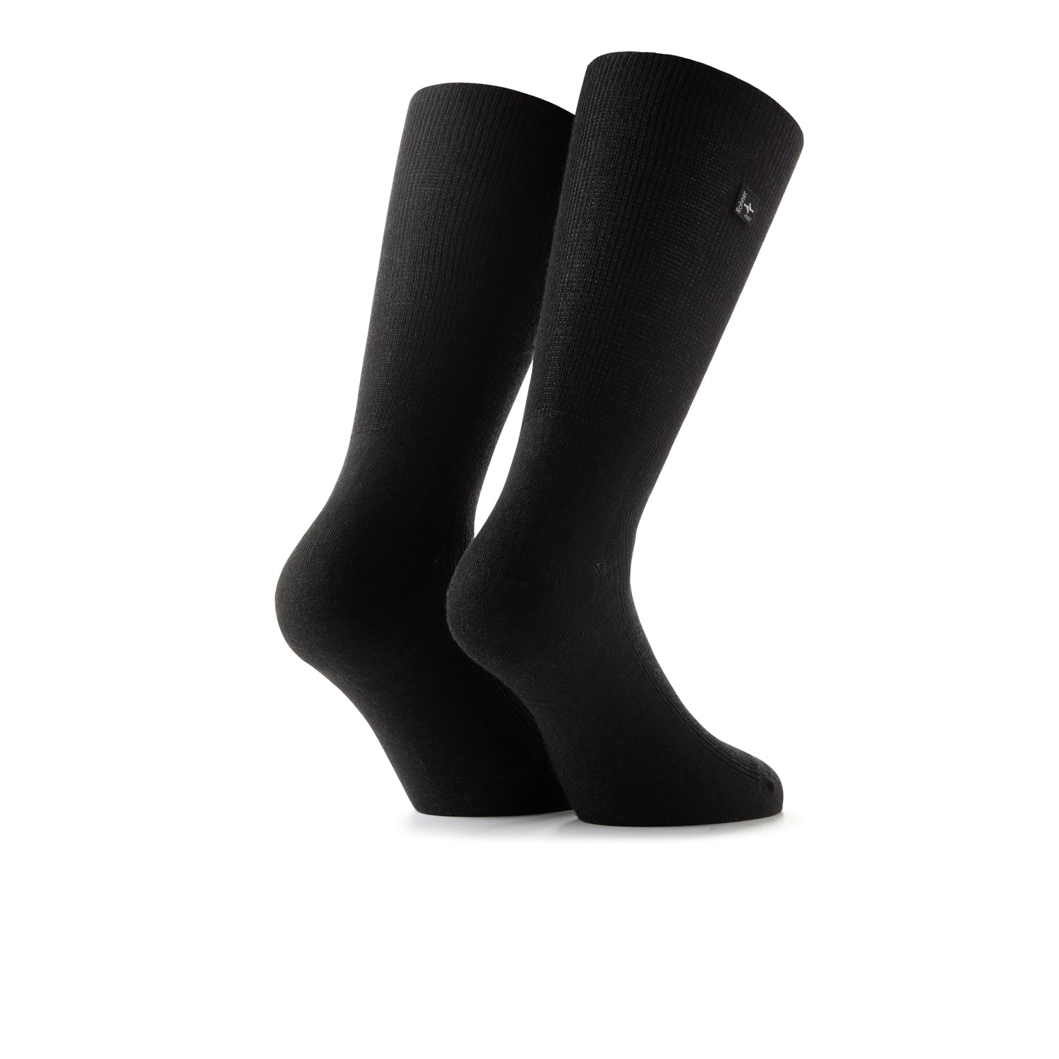 rohner-diabetic-wool-socks-diabetikersocken-schwarz-merinowolle image 2