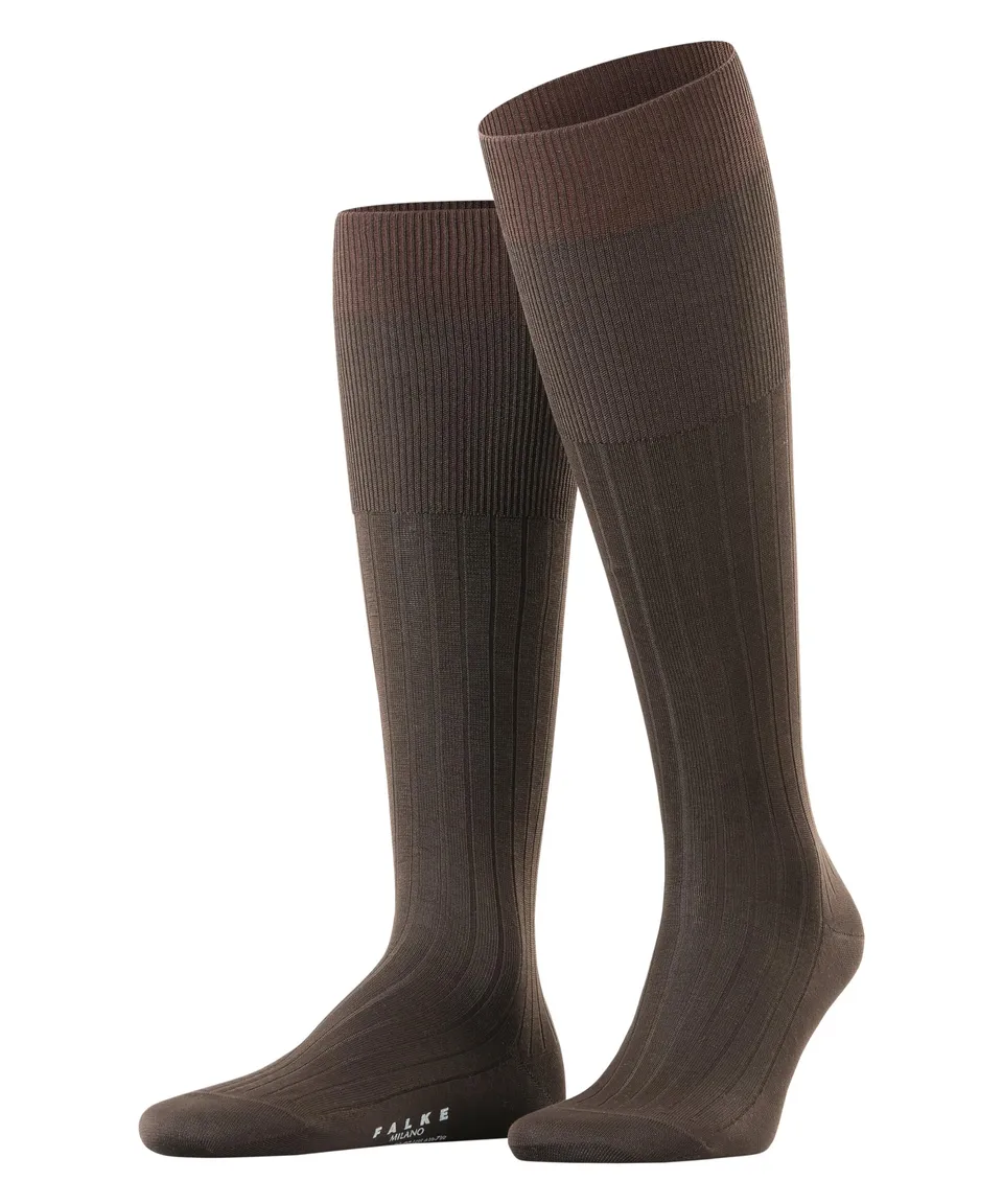 falke-milano-herren-kniestr-mpfe-baumwolle-39-40-schwarz image 1