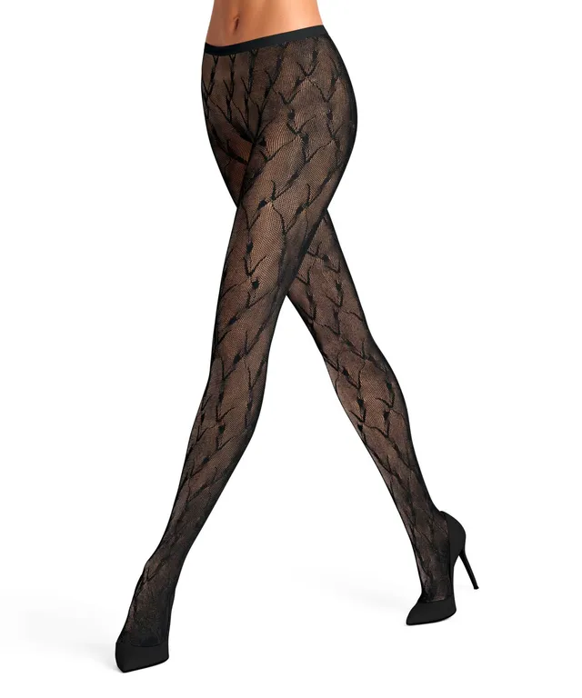 falke-shelina-tulip-strumpfhose-m-l-schwarz-gemustert image 1