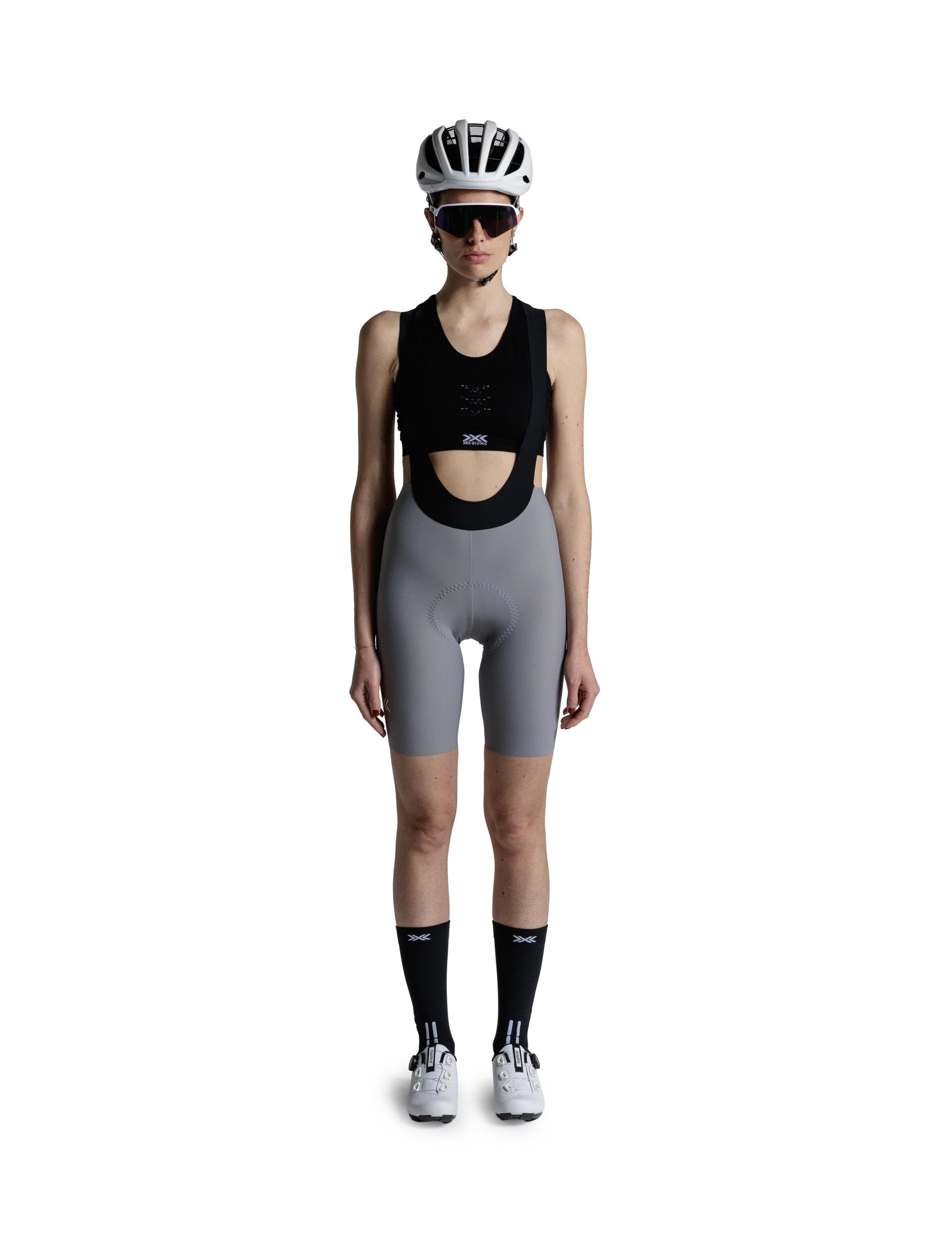 x-socks-corefusion-bib-shorts-damen-radhose-light-grey-polster image 2
