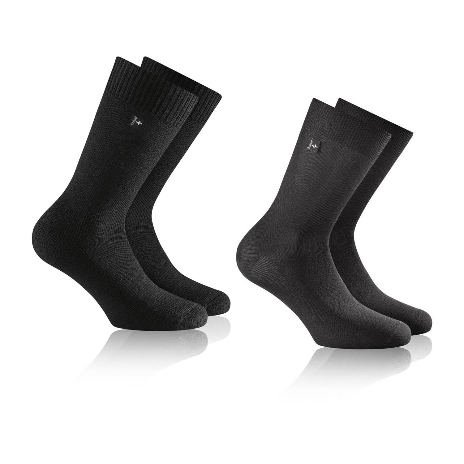 rohner-running-walking-sommer-rs-starter-kit-socken-set-schwarz-merino image 1
