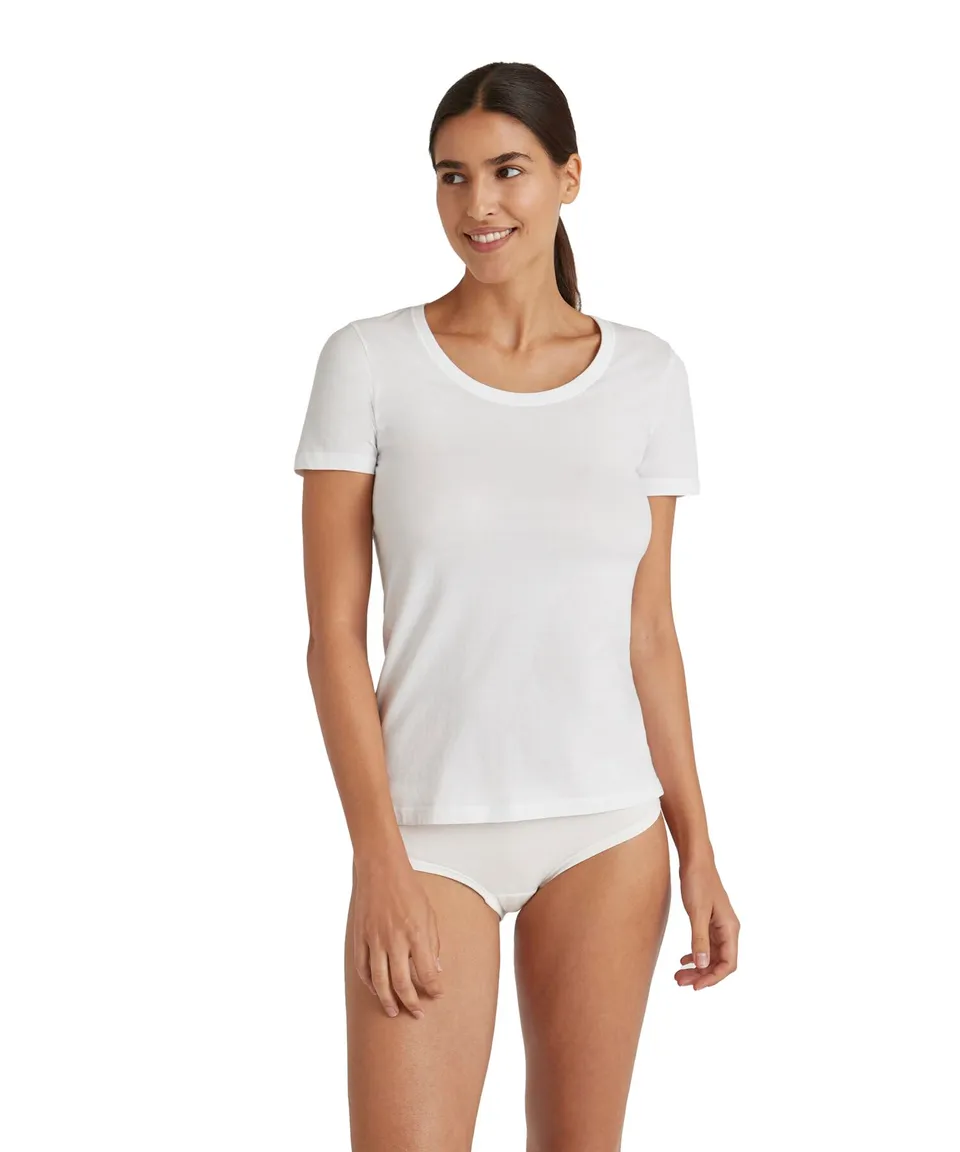 falke-daily-natural-crew-neck-t-shirt-damen-schwarz-bio-baumwolle image 1