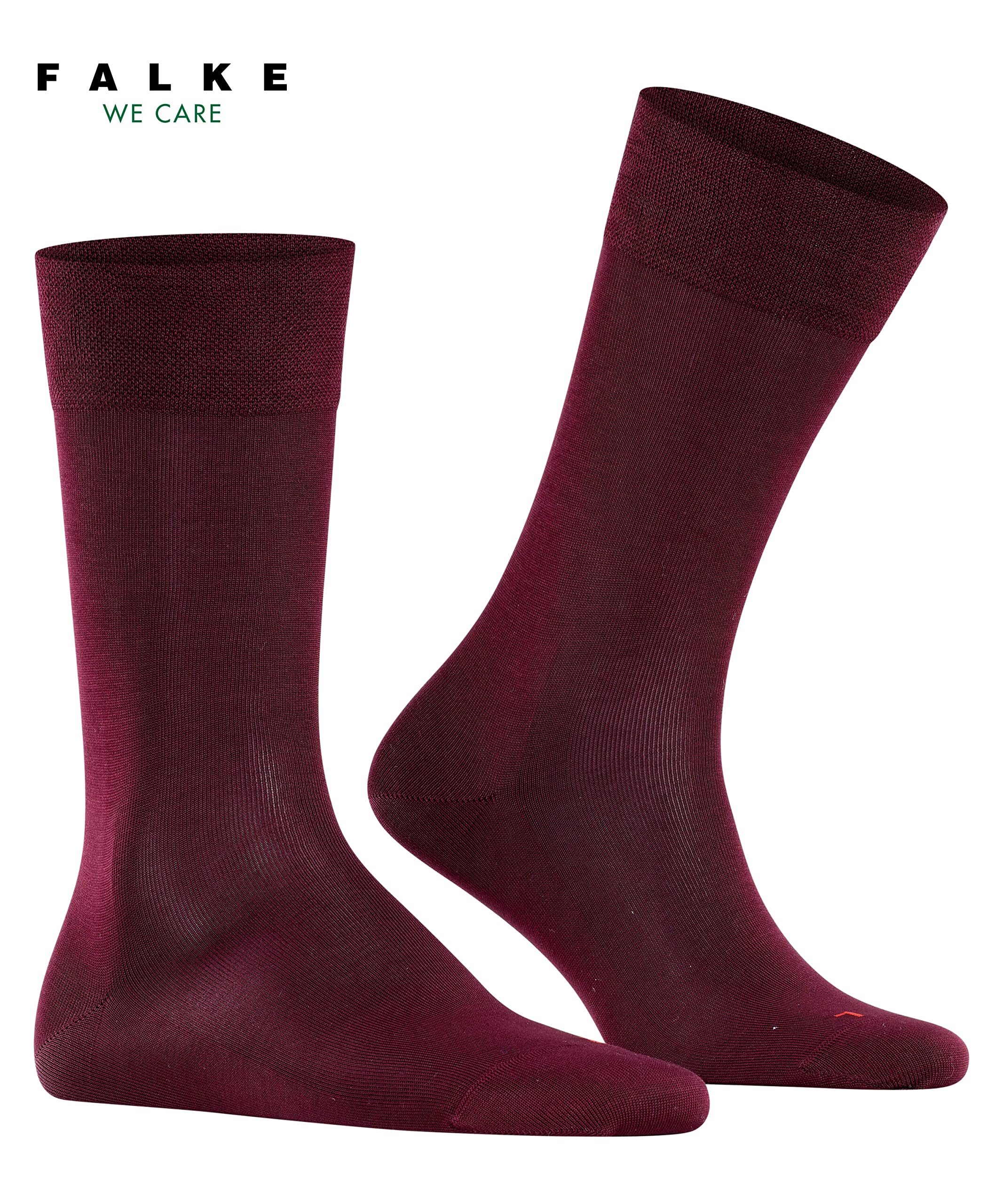 falke-sensitive-malaga-socken-herren-barolo-rot-baumwolle image 4
