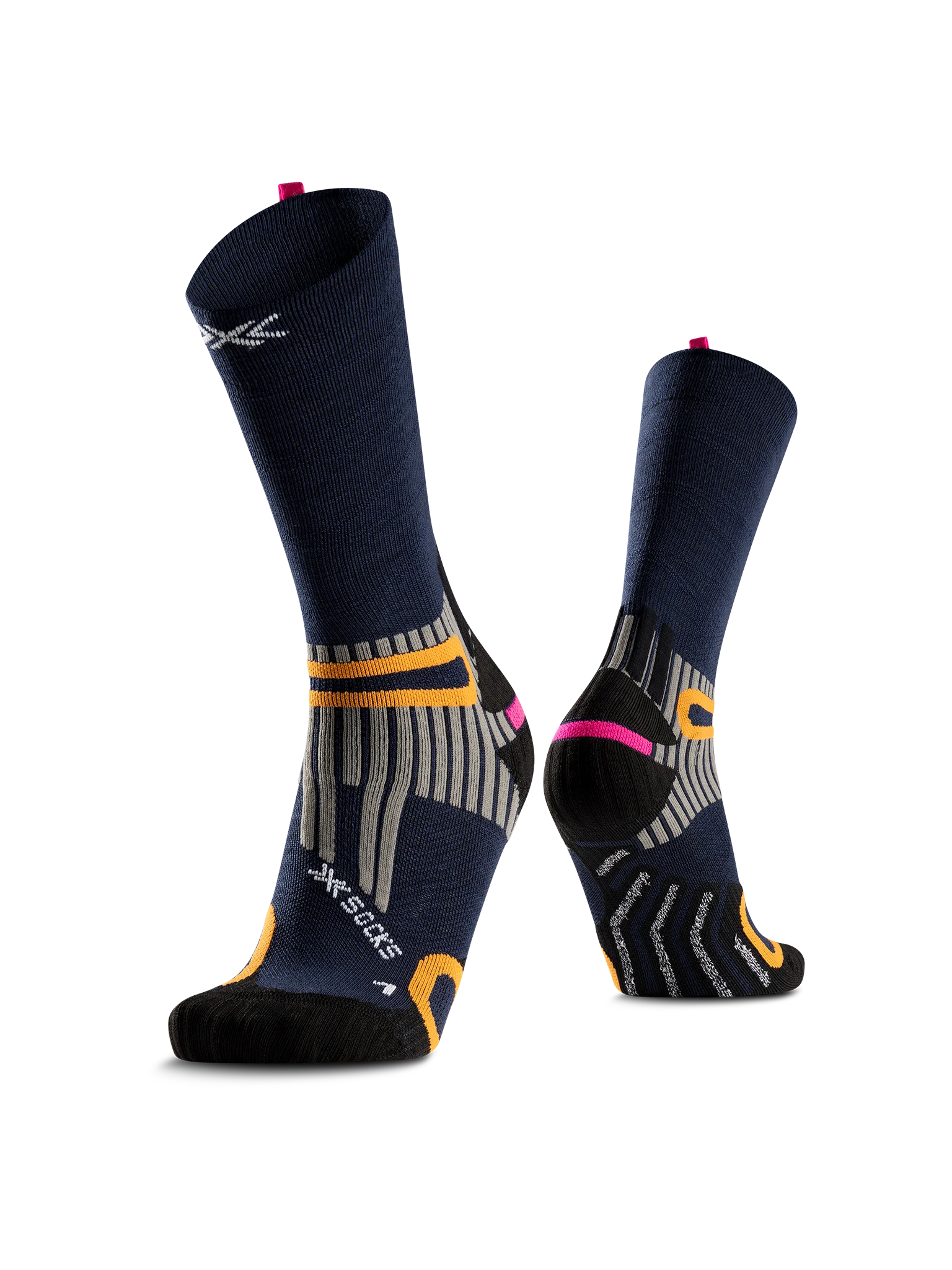 x-bionic-hike-anatomix-merino-crew-wandersocken-heather-marine image 1