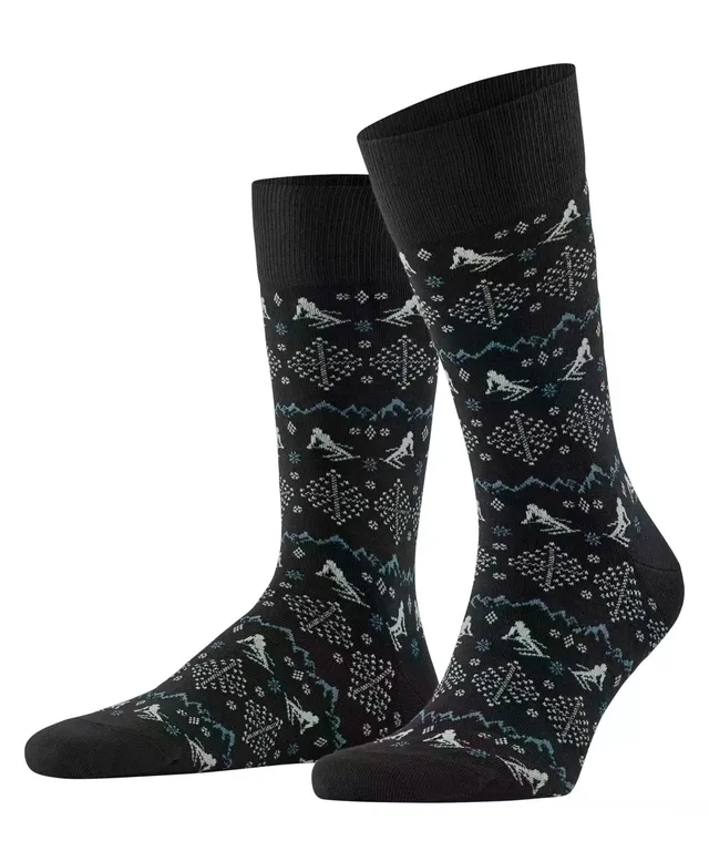 falke-sk2-ski-slope-socken-schwarz-43-46-baumwolle-skimotiv image 1