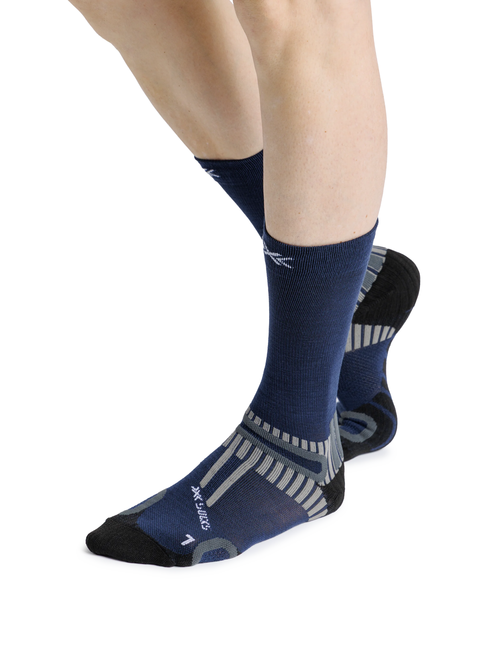 x-socks-hike-perform-merino-crew-wandersocken-heather-grey image 2