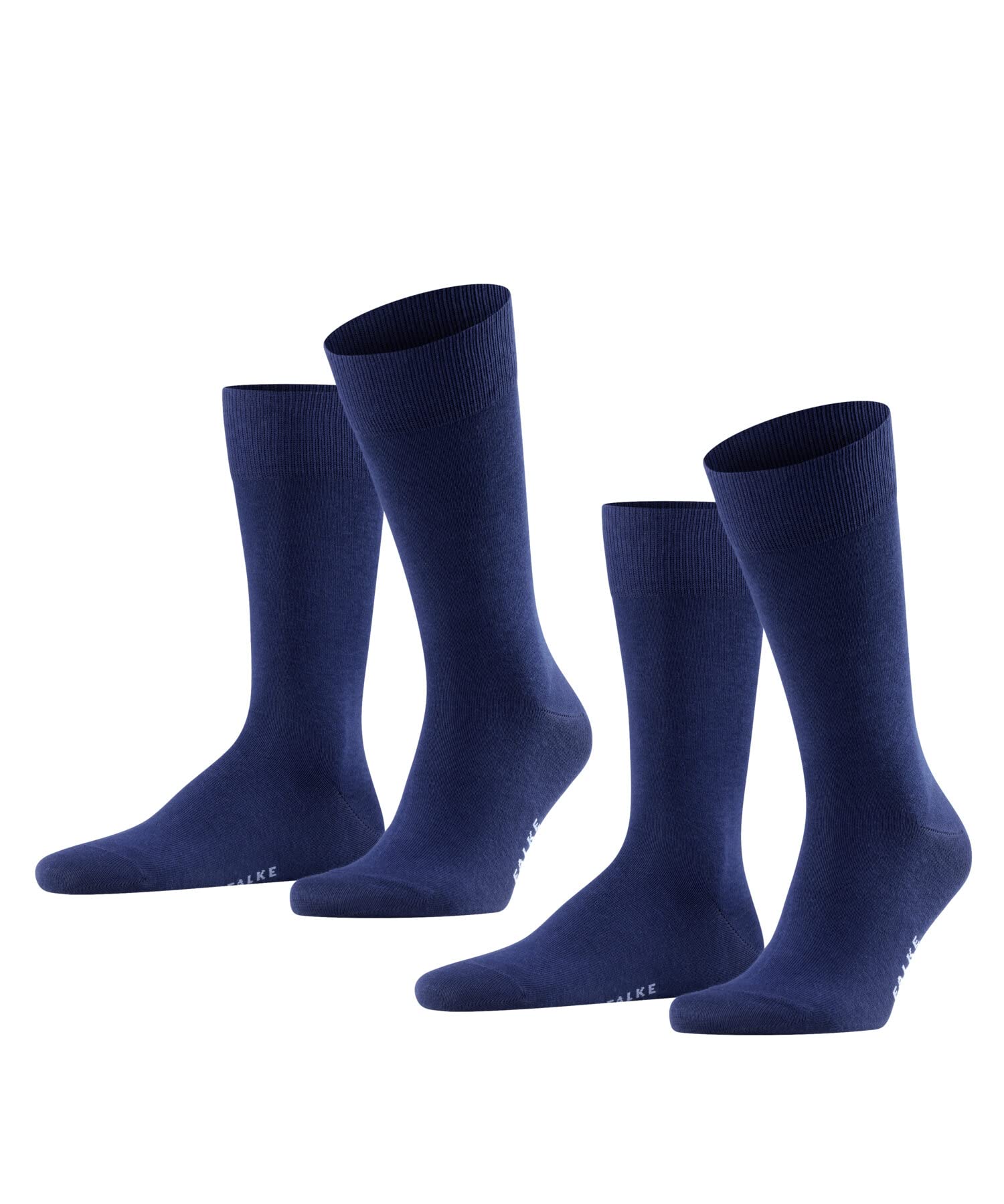 falke-happy-2-pack-herrensocken-baumwolle-schwarz-39-42 image 1