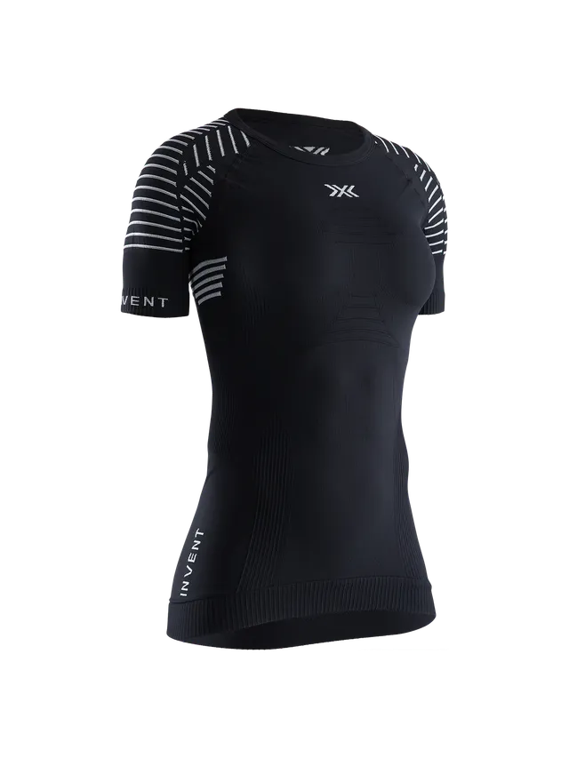 x-socks-invent-4-0-shirt-damen-schwarz-kurzarm-baselayer image 1