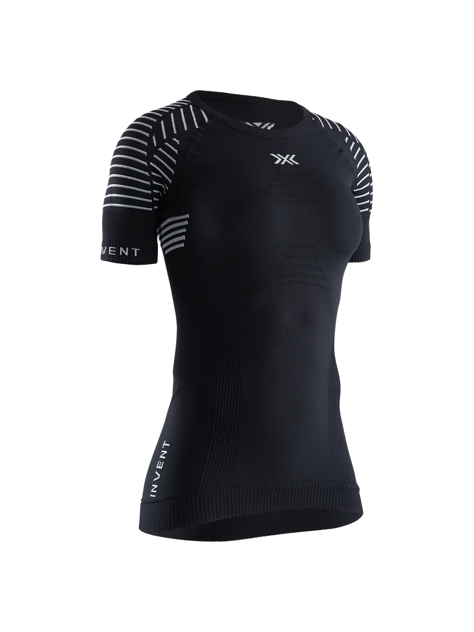 x-socks-invent-4-0-shirt-damen-schwarz-kurzarm-baselayer image 1