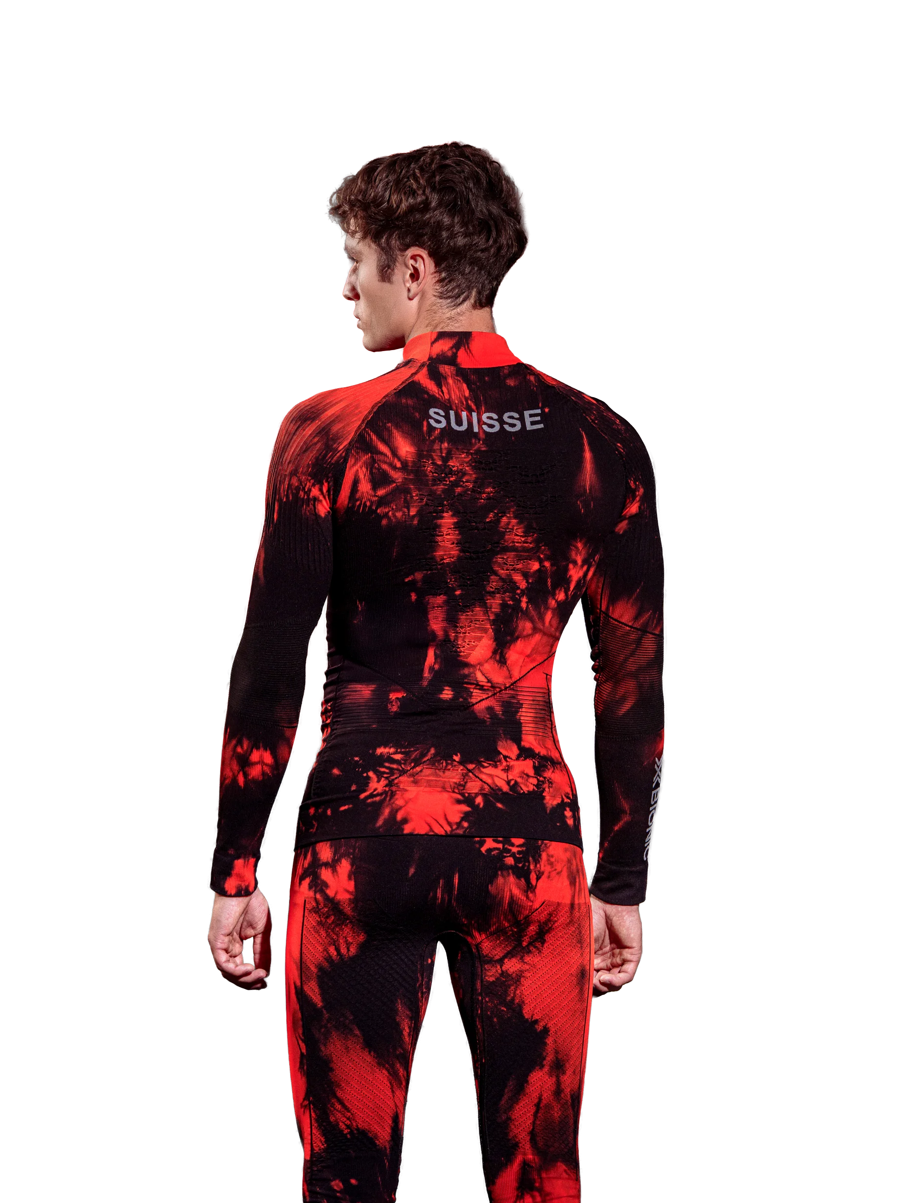 x-socks-energy-accumulator-shirt-rollkragen-tiedye-black-red image 5
