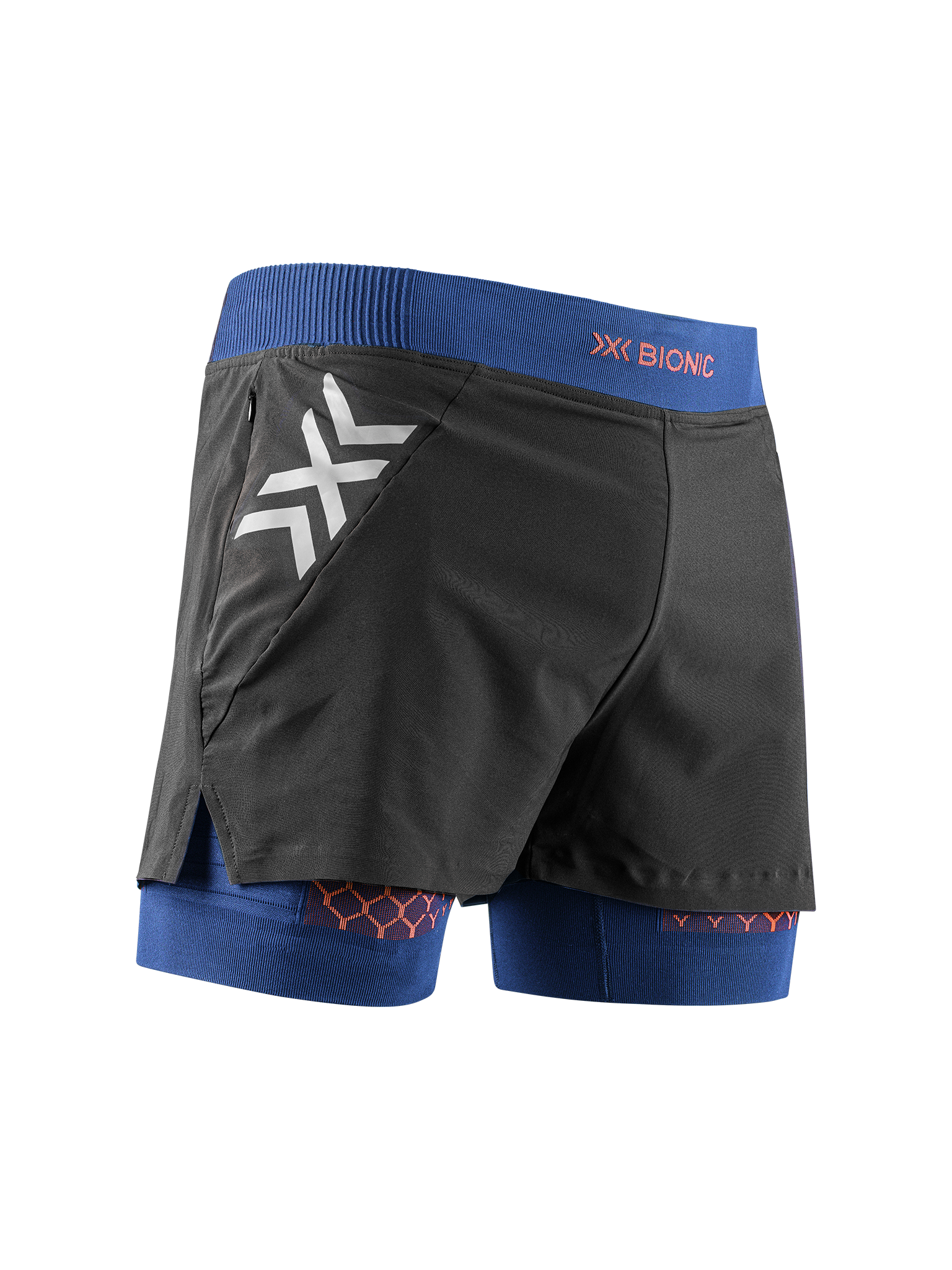 x-socks-twyce-race-2in1-shorts-herren-schwarz-laufhose image 7