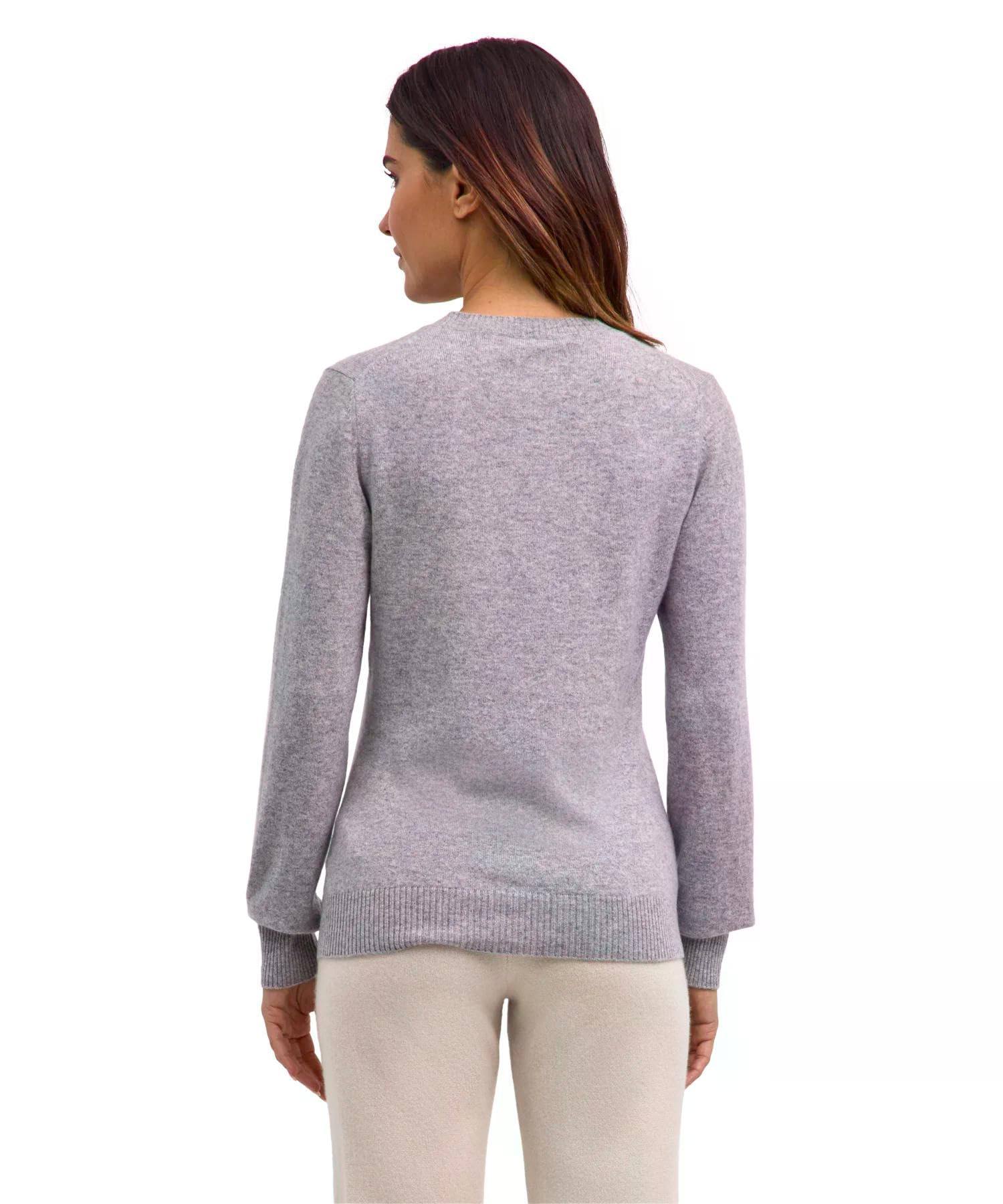 falke-luxury-classic-v-neck-pullover-damen-schwarz-kaschmir image 2