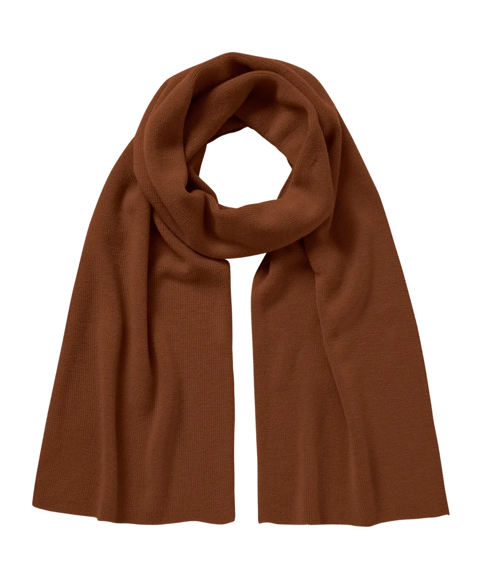 falke-merino-half-cardigan-schal-braun-brown-5100-merinowolle image 1