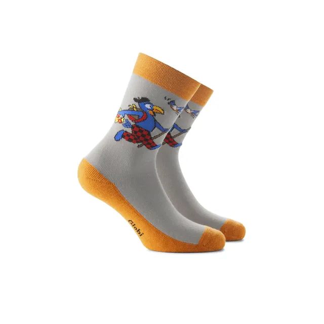rohner-globi-trekking-kindersocken-orange-31-34-wolle image 1