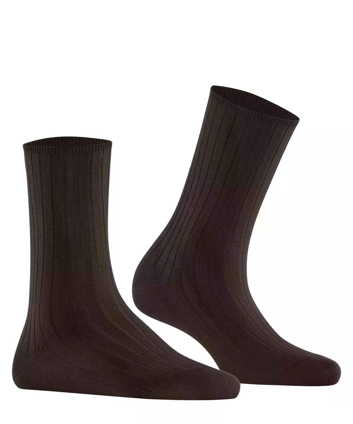 falke-cotton-rib-socken-baumwolle-braun-39-42 image 3