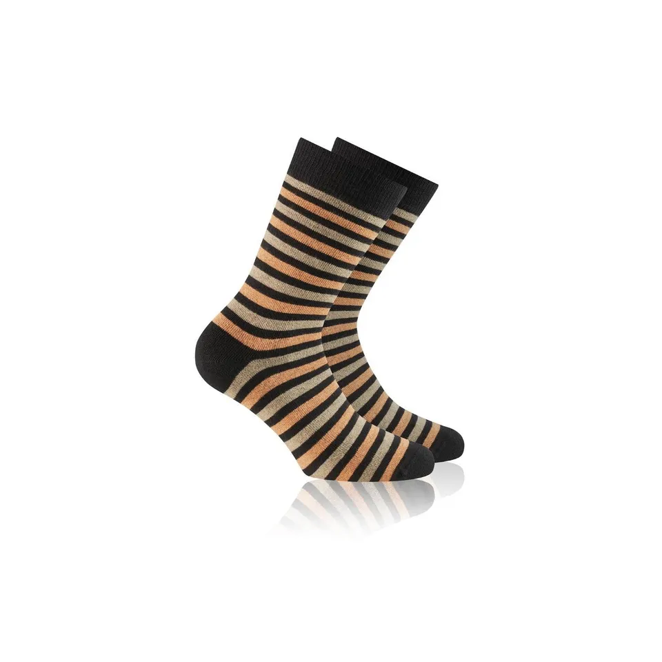rohner-fashion-socken-black-orange-temperaturausgleichend image 1