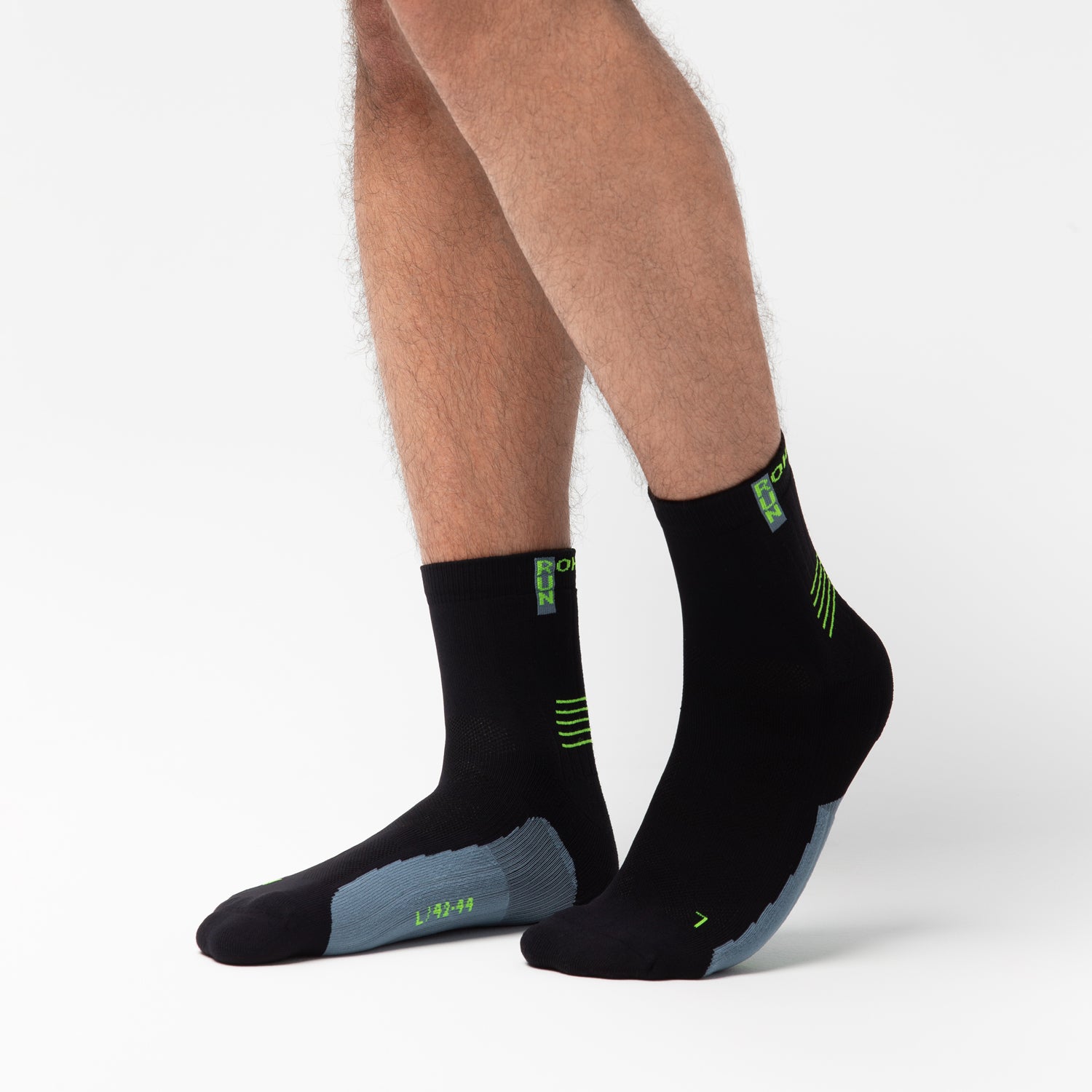 rohner-run-pro-quarter-laufsocken-schwarz-39-41-atmungsaktiv image 4